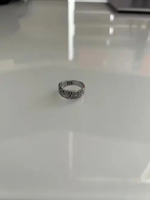 Japanese Brand Y2K Sterling Silver Eye Ring Size ONE SIZE - 2 Thumbnail