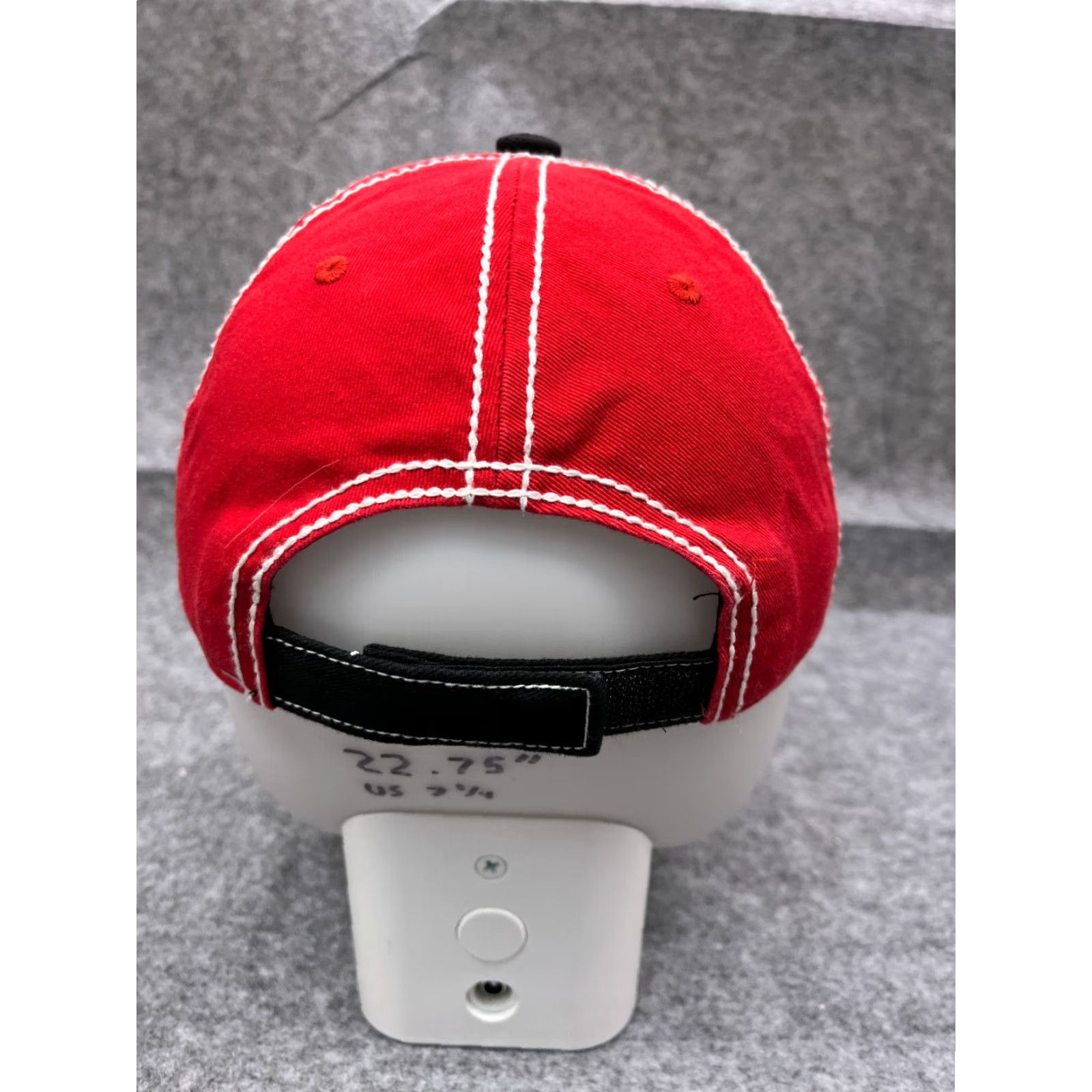 Disney Disney Hat Cap Minnie Mouse Adult One Size Black Red Cotton Strap Back Cap Hair Accessories Size ONE SIZE - 6 Thumbnail