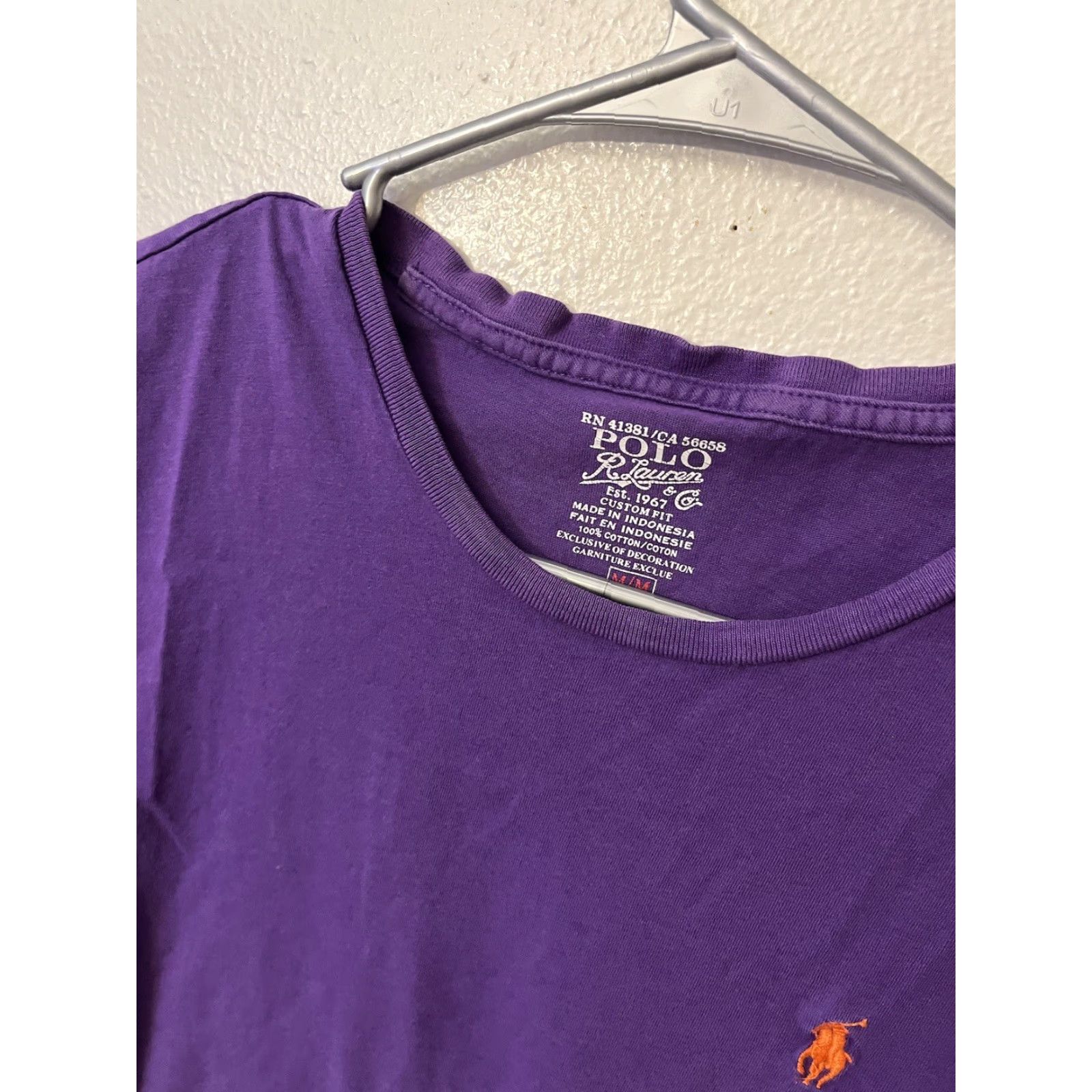 Polo Ralph Lauren VINTAGE Polo Ralph Lauren Polo Ralph Lauren T-Shirt Crew Neck Purple Medium Regular Fit Short Sleeve Logo Cotton Men Size US M / EU 48-50 / 2 - 4 Thumbnail