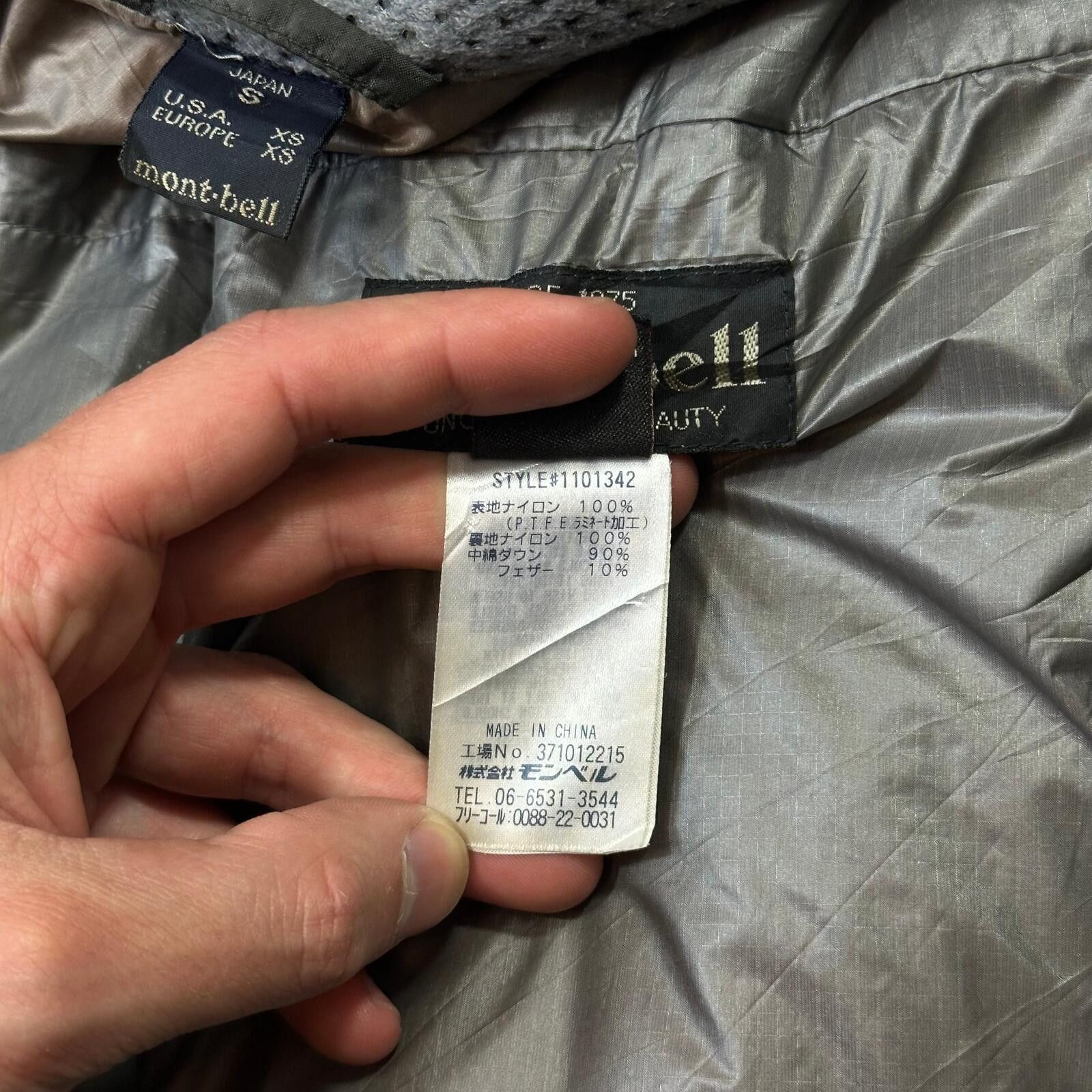 Montbell Montbell 00’s Goretex Ripstop Nylon Down Puffer Jacket - S/M Size US S / EU 44-46 / 1 - 9 Thumbnail