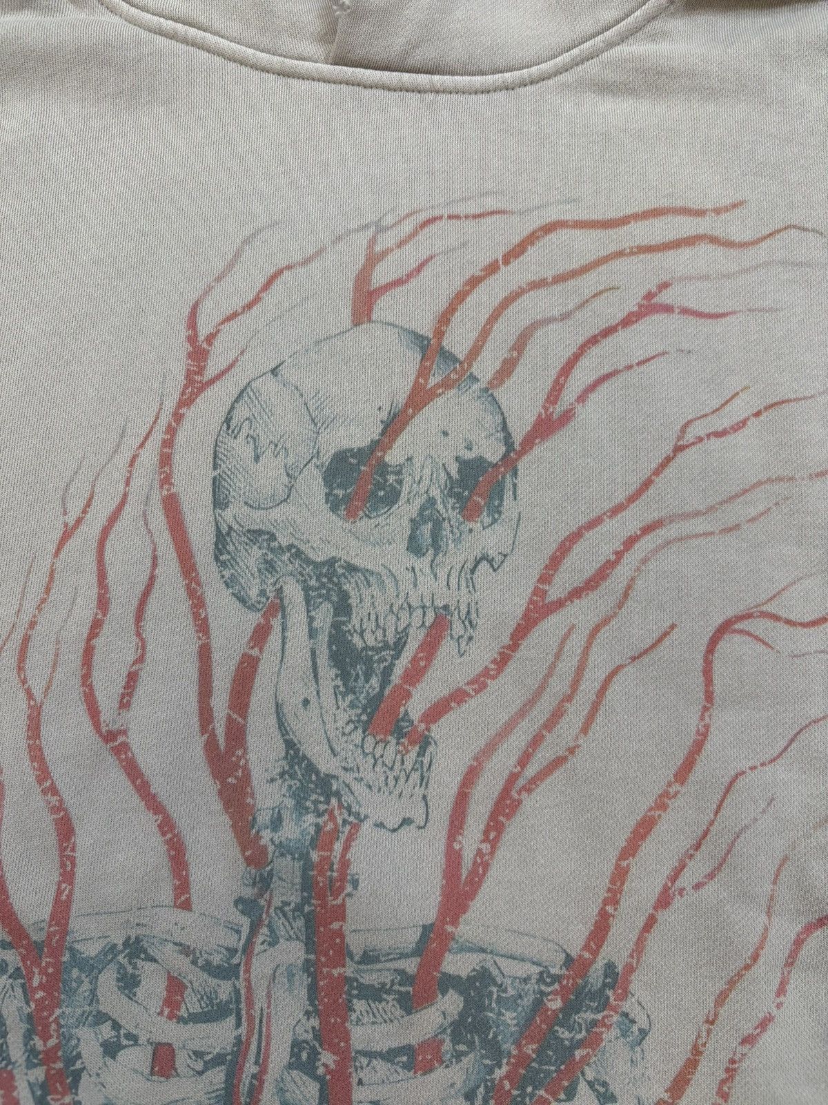 Other Warman Skeleton in Pain Graphic Hoodie, White Size US L / EU 52-54 / 3 - 3 Thumbnail