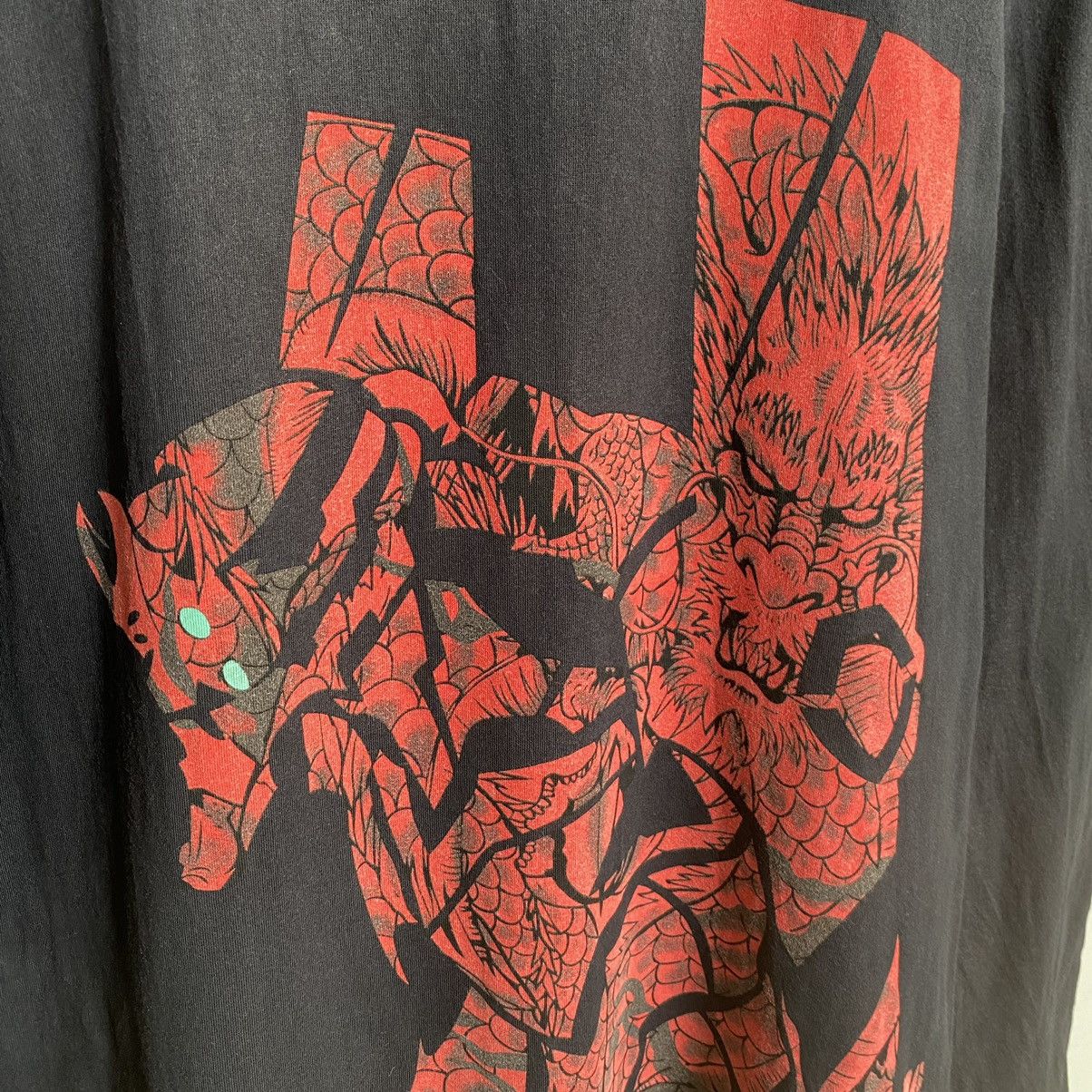 Anime Thrashed Faded NERV Evangelion Neon Genesis ERD GRUNGE TEE Size US XL / EU 56 / 4 - 5 Thumbnail