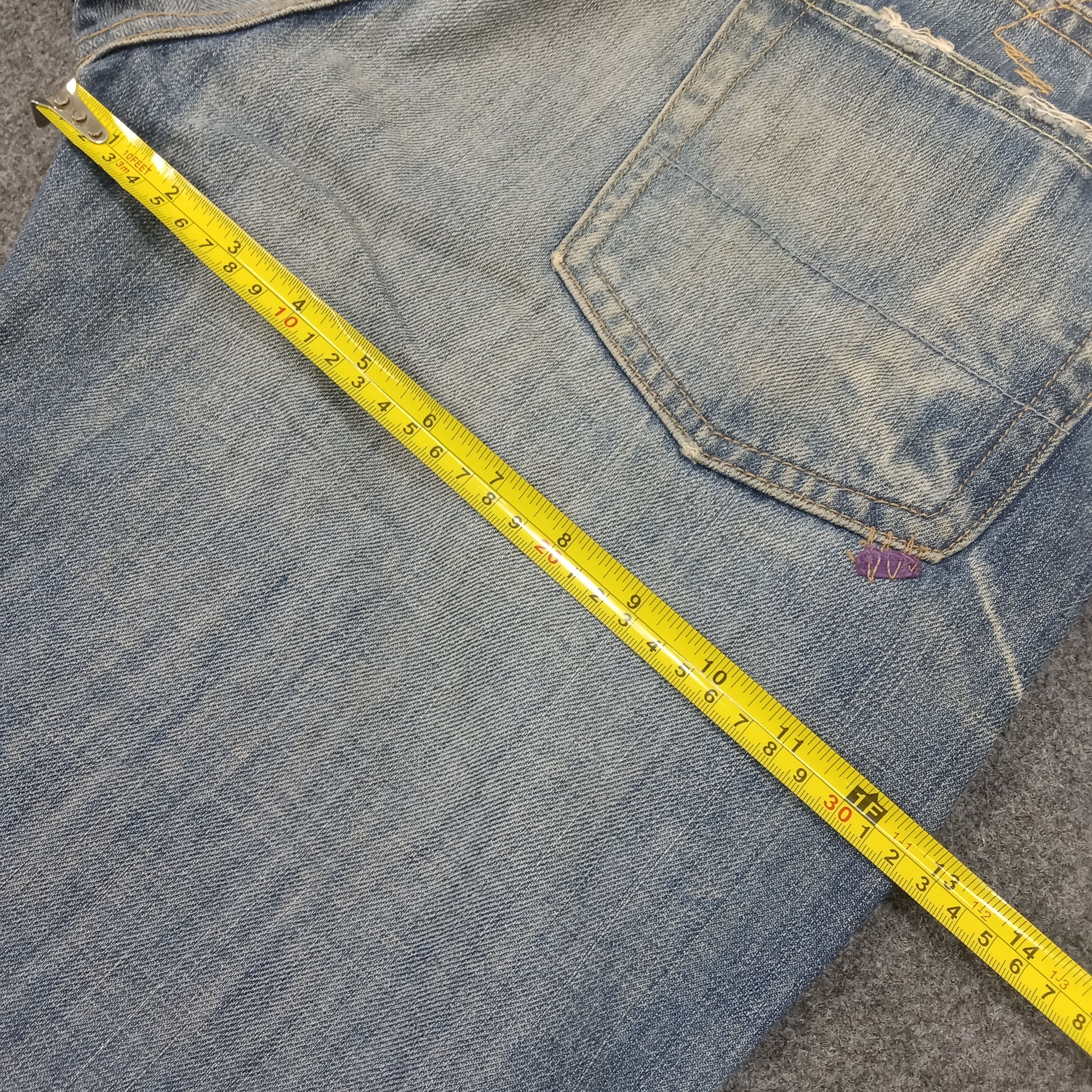 If Six Was Nine × Prps × Vintage Prps American Punk Style Ripped Denim Jeans Size US 32 / EU 48 - 11 Thumbnail