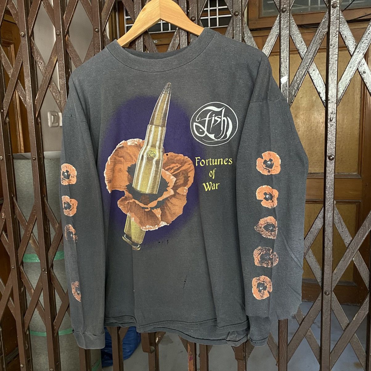 Band Tees Vintage Fish for his "Fortunes of War" tour T shirt Size US XL / EU 56 / 4 - 2 Thumbnail