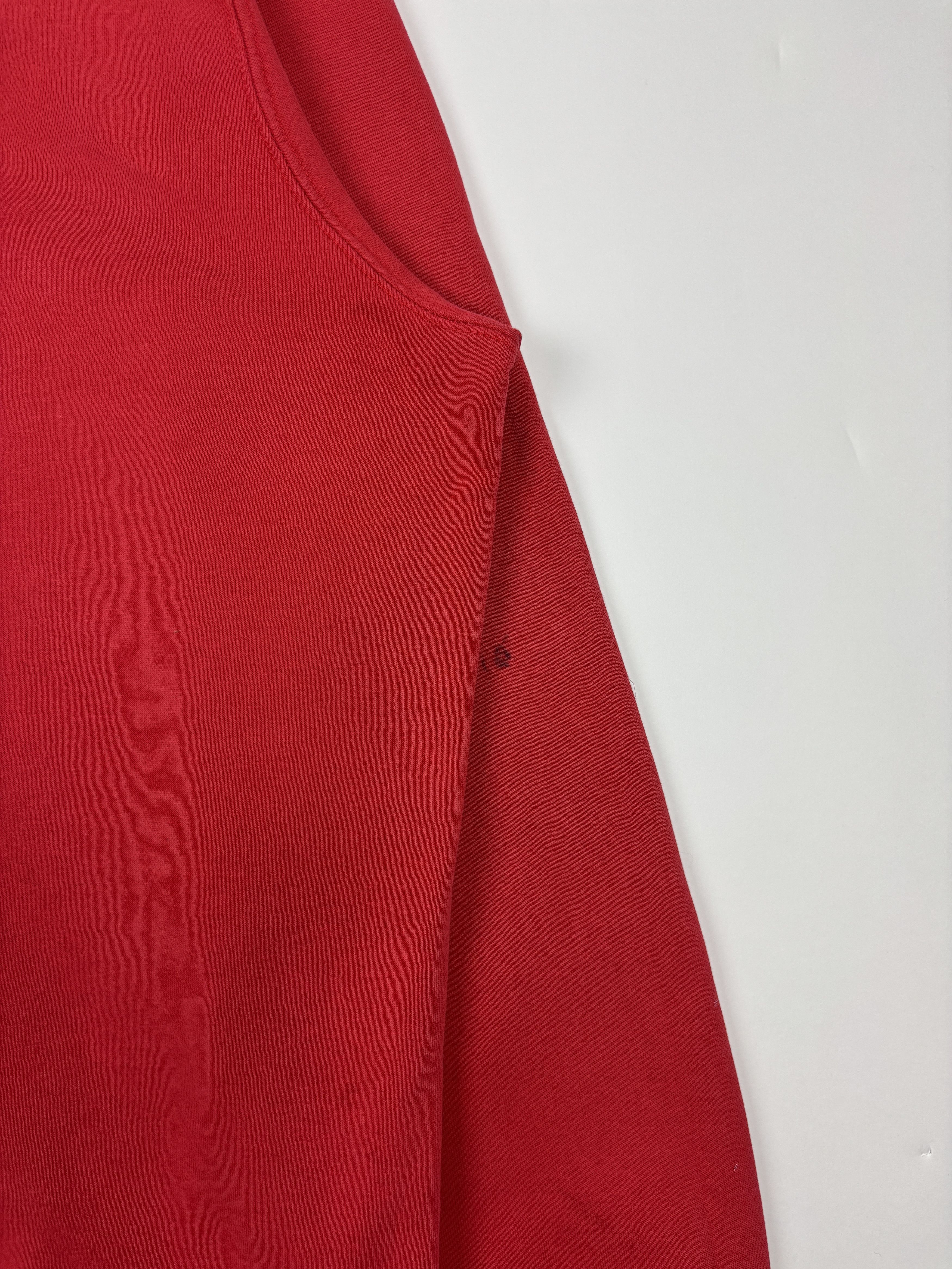 Nike Vintage Distressed Red Nike Hoodie Size US XXL / EU 58 / 5 - 5 Thumbnail
