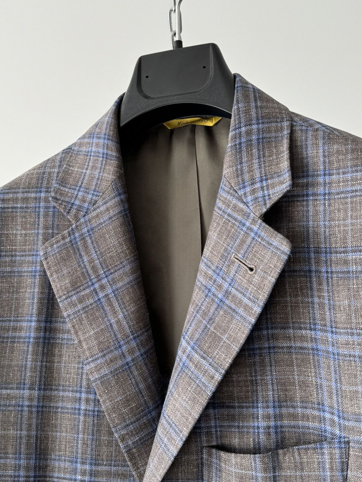 Canali Canali Kei Wool, Silk & Linen Two Button Sport Grey Jacket Size 42R - 3 Thumbnail