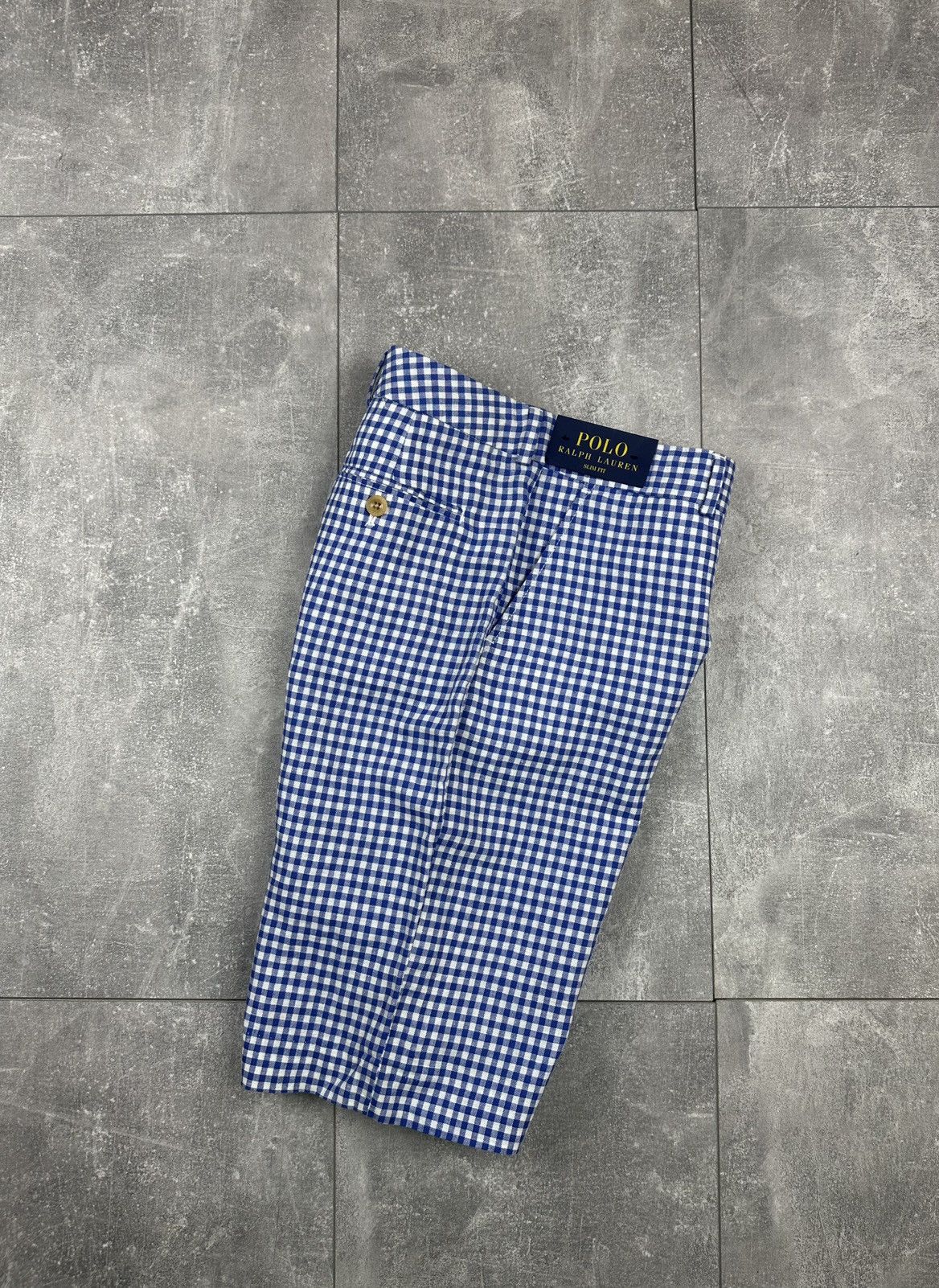 Polo Ralph Lauren Women’s Polo Ralph Lauren Linen Checker New Shorts Size 40" / US 18 - 2 Thumbnail