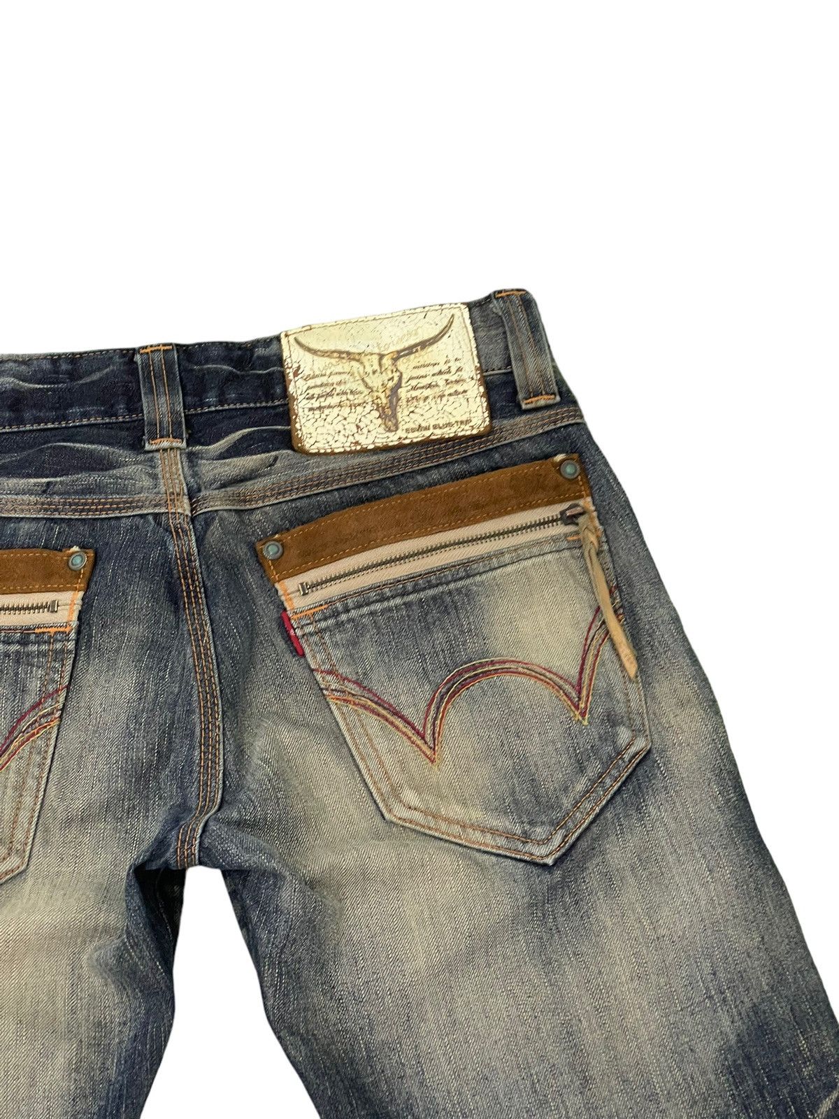Edwin Flare Jeans Edwin Japan Mud Wash Distress Boot Cut 7🟦8 Size US 32 / EU 48 - 19 Thumbnail