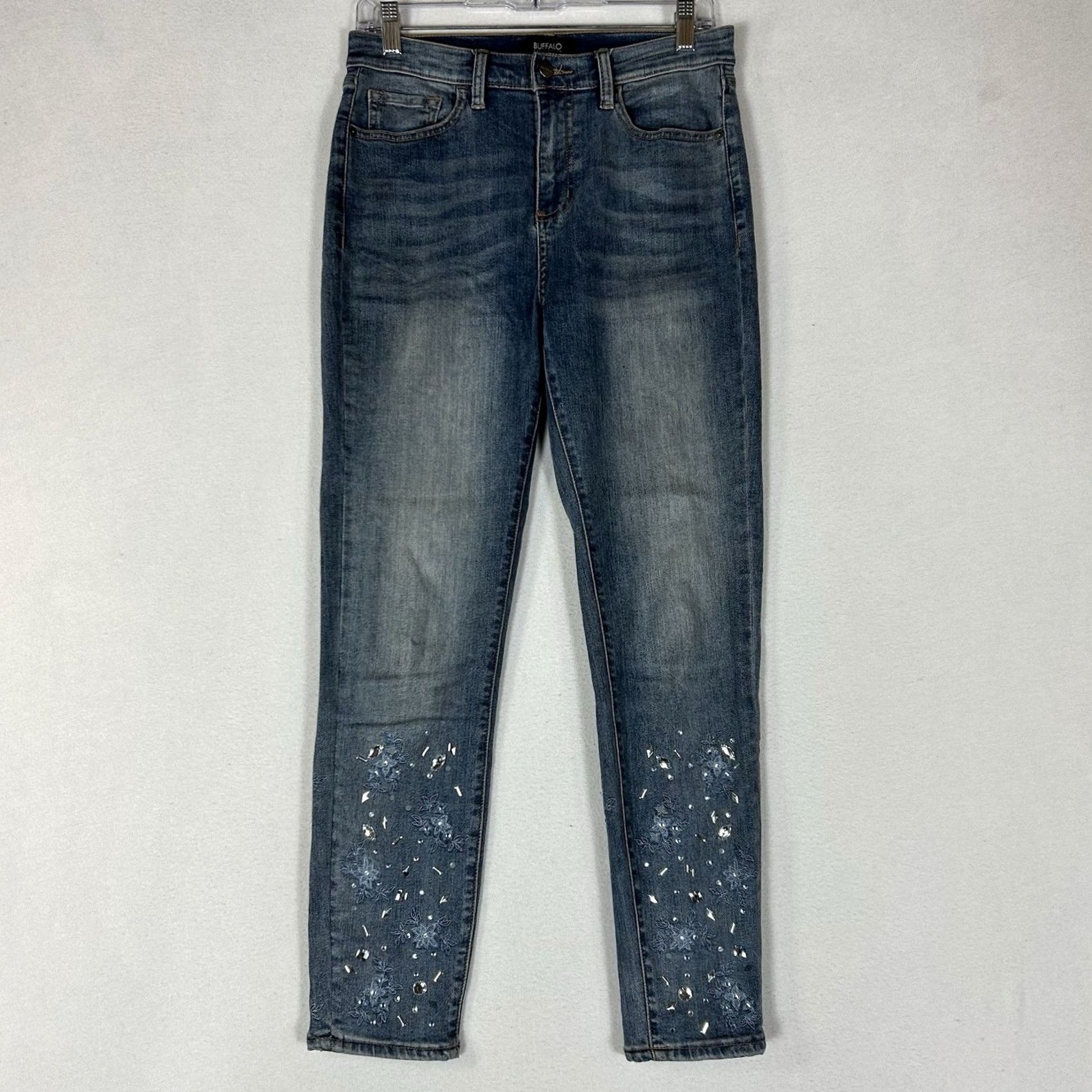 Buffalo David Bitton Buffalo David Bitton Ivy Ankle Skinny Jeans Womens 28 Blue Denim High Rise Bling Size 28" / US 6 / IT 42 - 2 Thumbnail