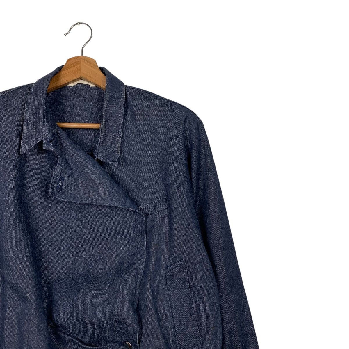 Japanese Brand ADVANCE & ADVENTURES Blue Denim Casual Jacket #1664-C74 Size M / US 6-8 / IT 42-44 - 5 Thumbnail