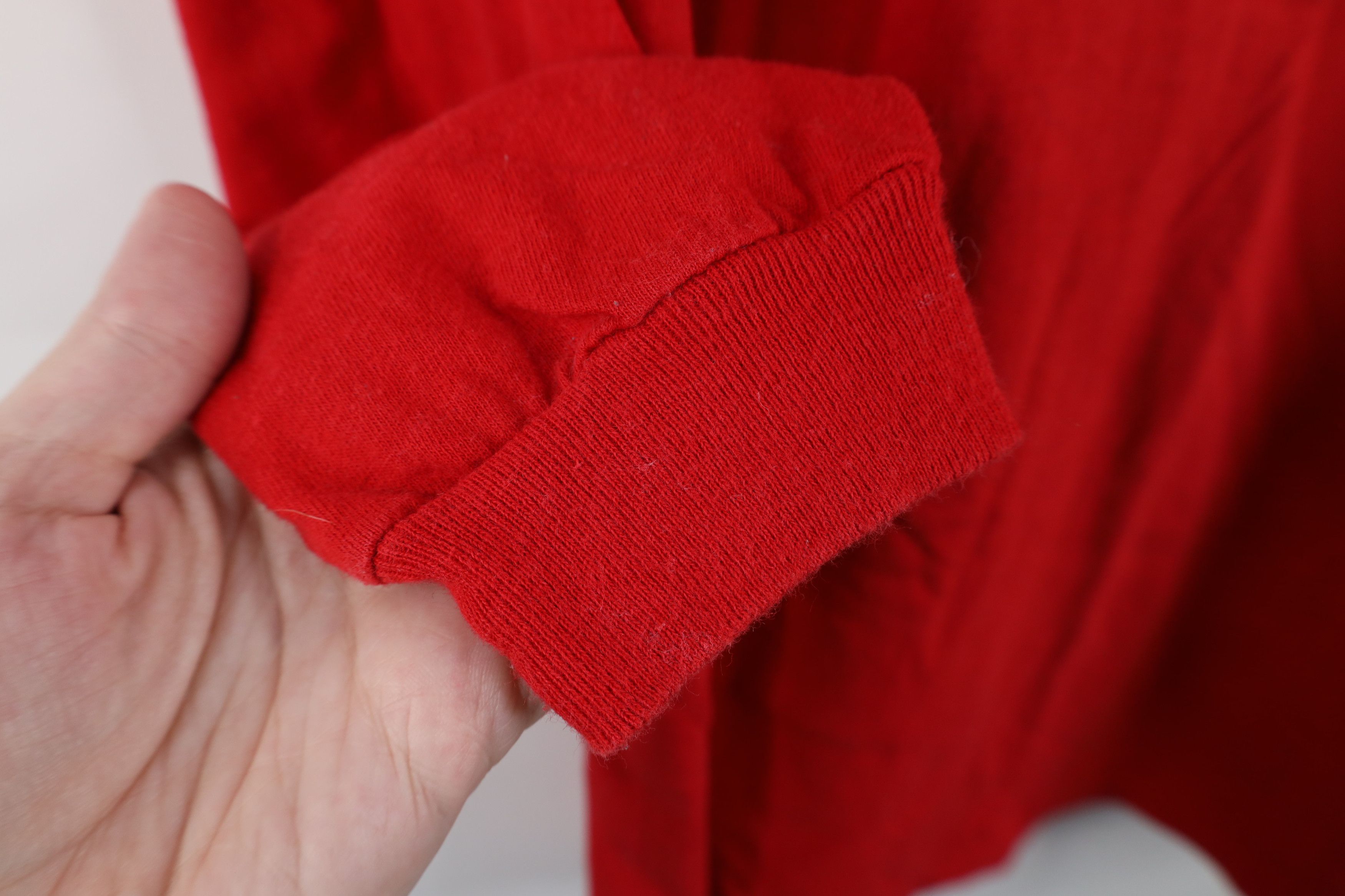 Vintage Vintage 90s of Nebraska Long Sleeve T-Shirt Red Cotton USA Size US L / EU 52-54 / 3 - 7 Thumbnail