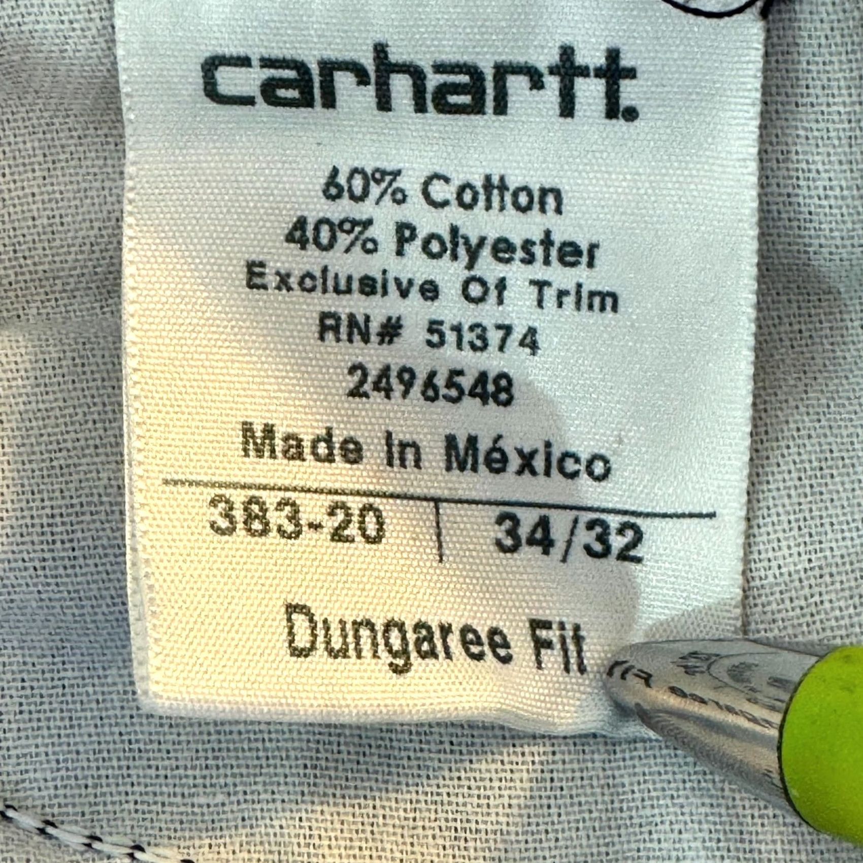 Carhartt Carhartt Carpenter Pants Men 34x32 Navy Canvas Workwear Dungaree Fit Size US 34 / EU 50 - 5 Thumbnail
