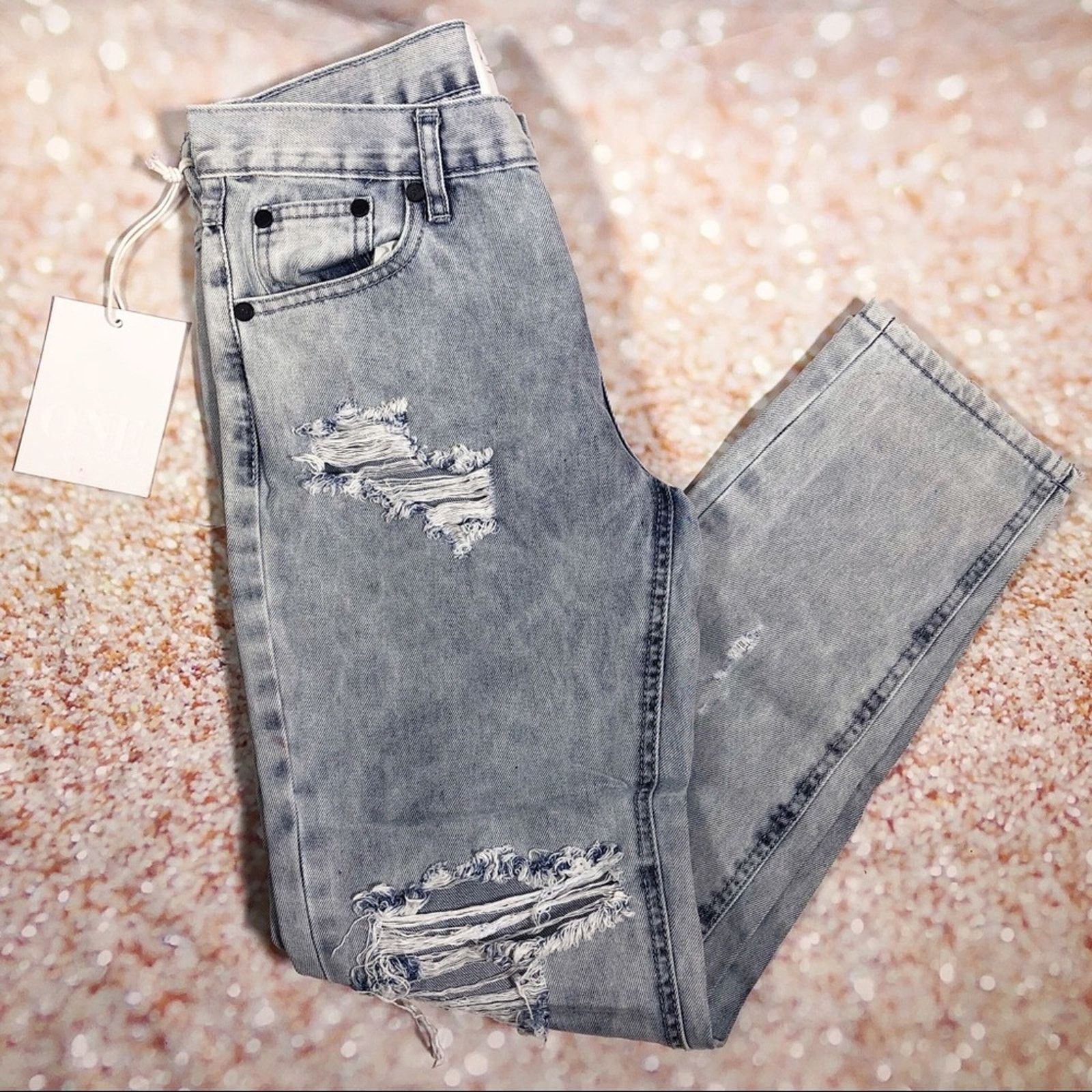 One Teaspoon One Teaspoon LT Wash Happy Awesome Baggies 24 Jean Size 24" / US 00 / IT 34 - 7 Thumbnail