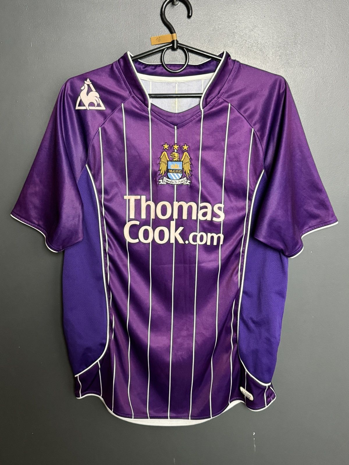 Le Coq Sportif Manchester City 07/08 Away Football Soccer Jersey T-Shirt Size US M / EU 48-50 / 2 - 1 Thumbnail