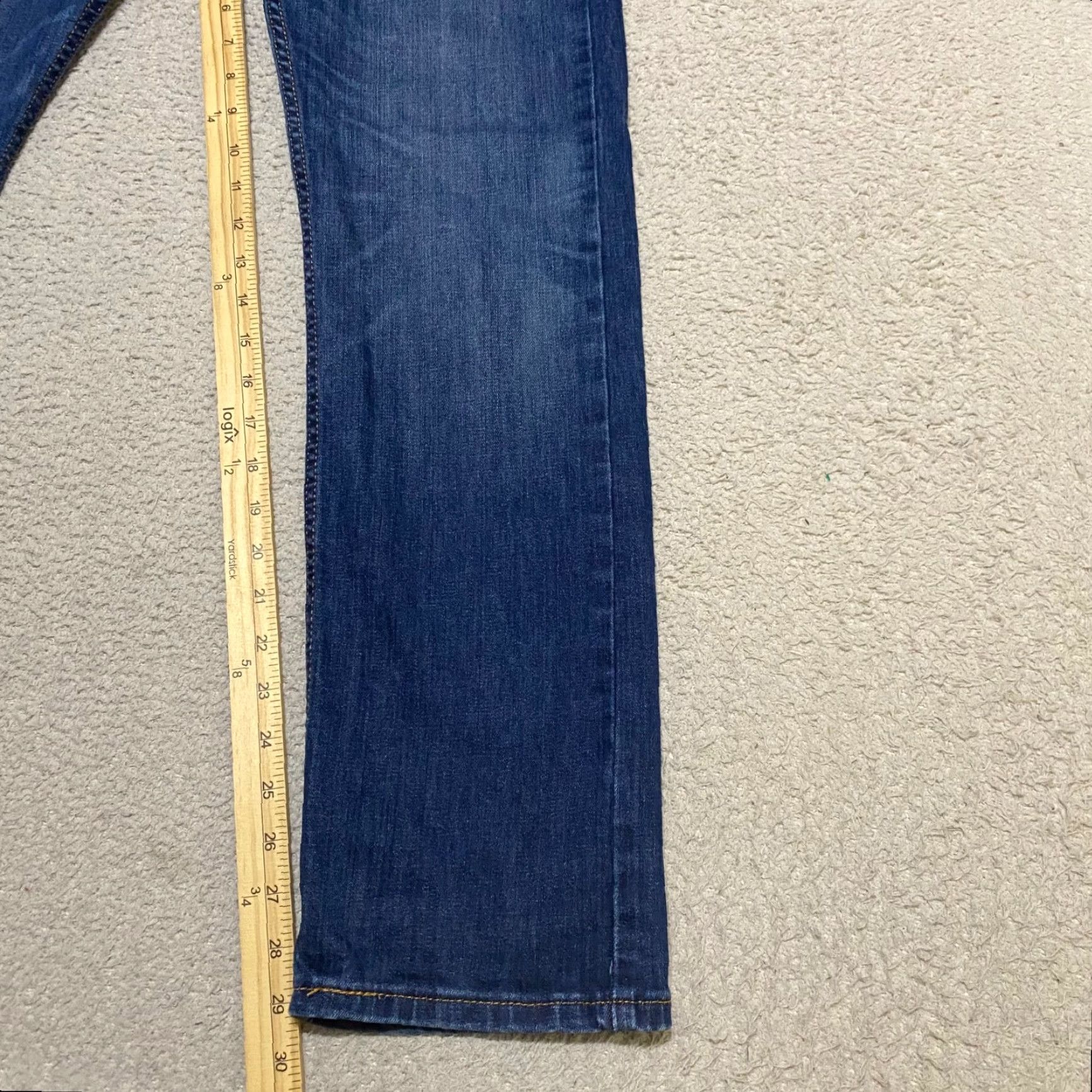 Levi's Levi's 513 Mens Jeans Slim Blue Denim Medium Wash Straight Mid Rise 30x32 Jeans Mens Size US 38 / EU 54 - 6 Thumbnail