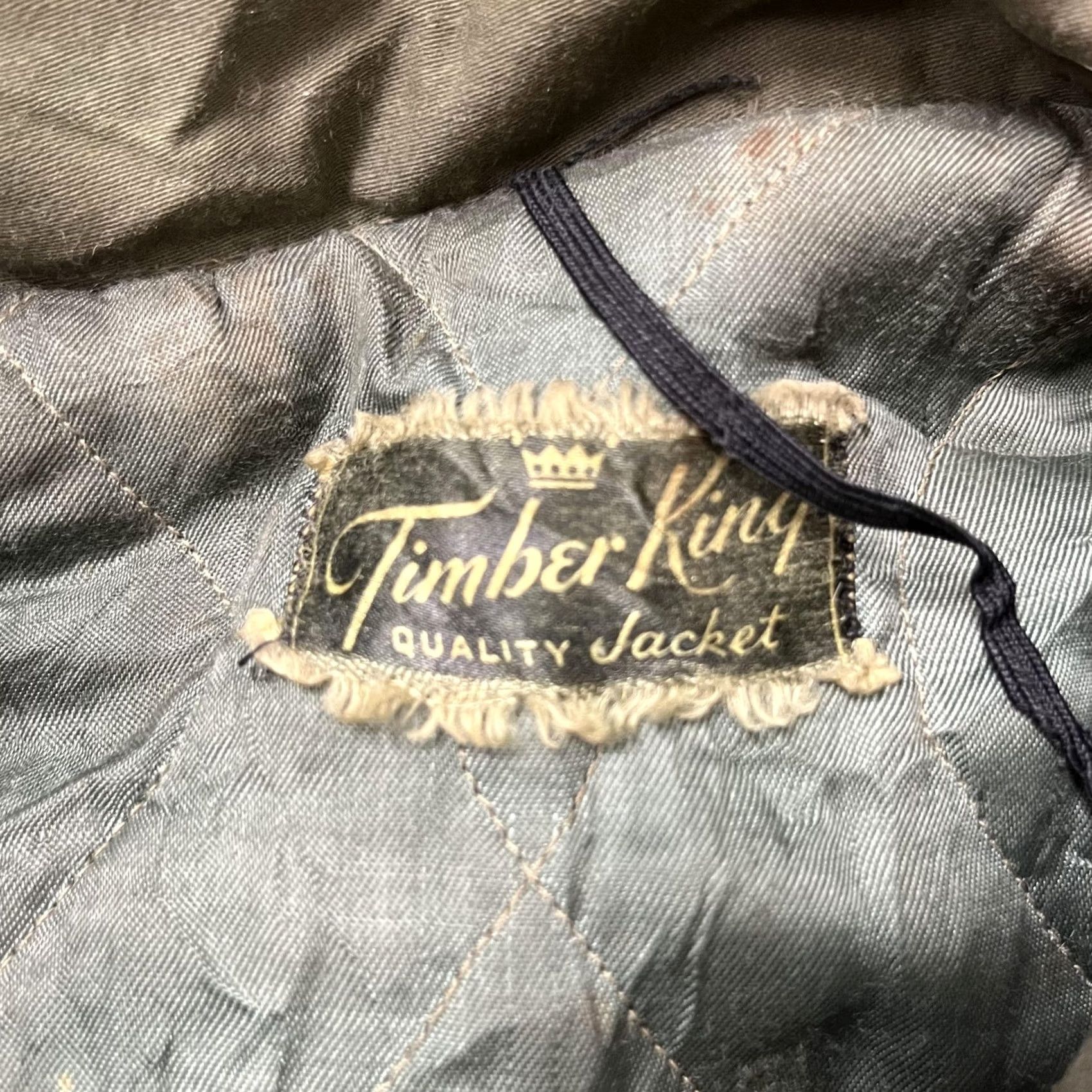 Vintage VINTAGE Timber King Coat Mens Large Green Canvas Parka Hooded Wool Insulated Size US L / EU 52-54 / 3 - 5 Thumbnail