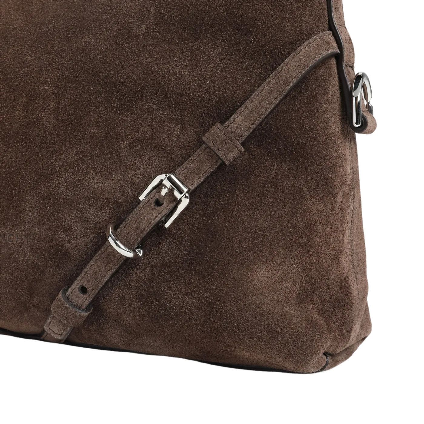 Givenchy GIVENCHY Voyou Mini Ebony Brown Suede Shoulder Bag New & Aut Size ONE SIZE - 3 Thumbnail