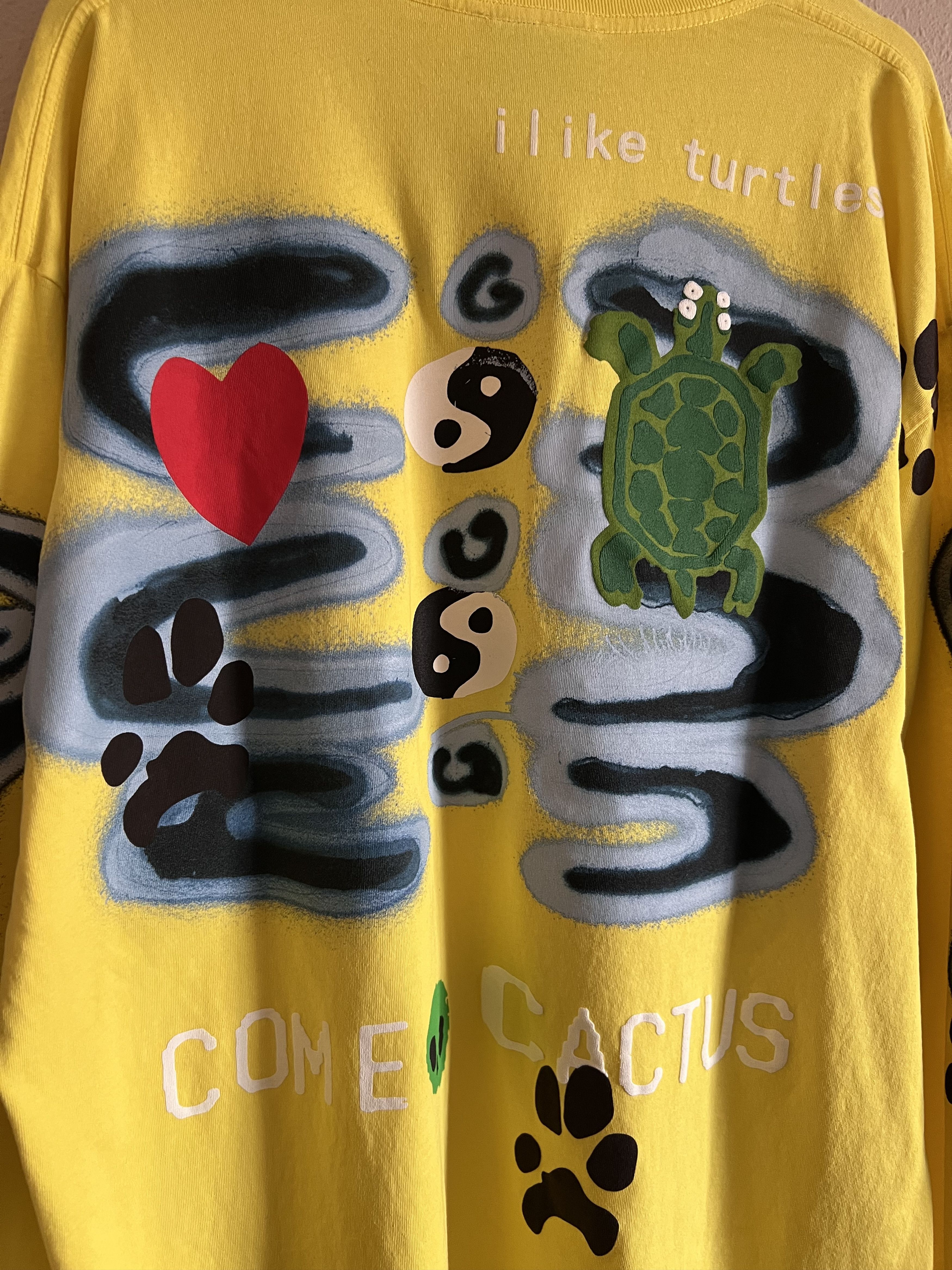 Cactus Plant Flea Market × Come Tees CPFM Come Tees Long Sleeve Tee in Flounder Yellow Size US XXL / EU 58 / 5 - 5 Thumbnail