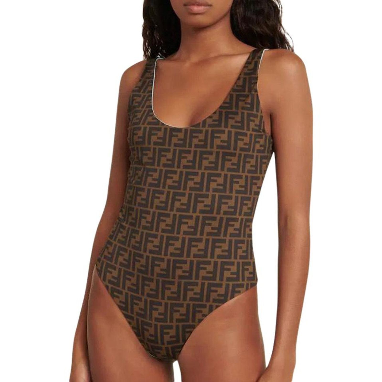 Fendi FF logo reversible swimsuit bodysuit 40 Size S / US 4 / IT 40 - 1 Thumbnail