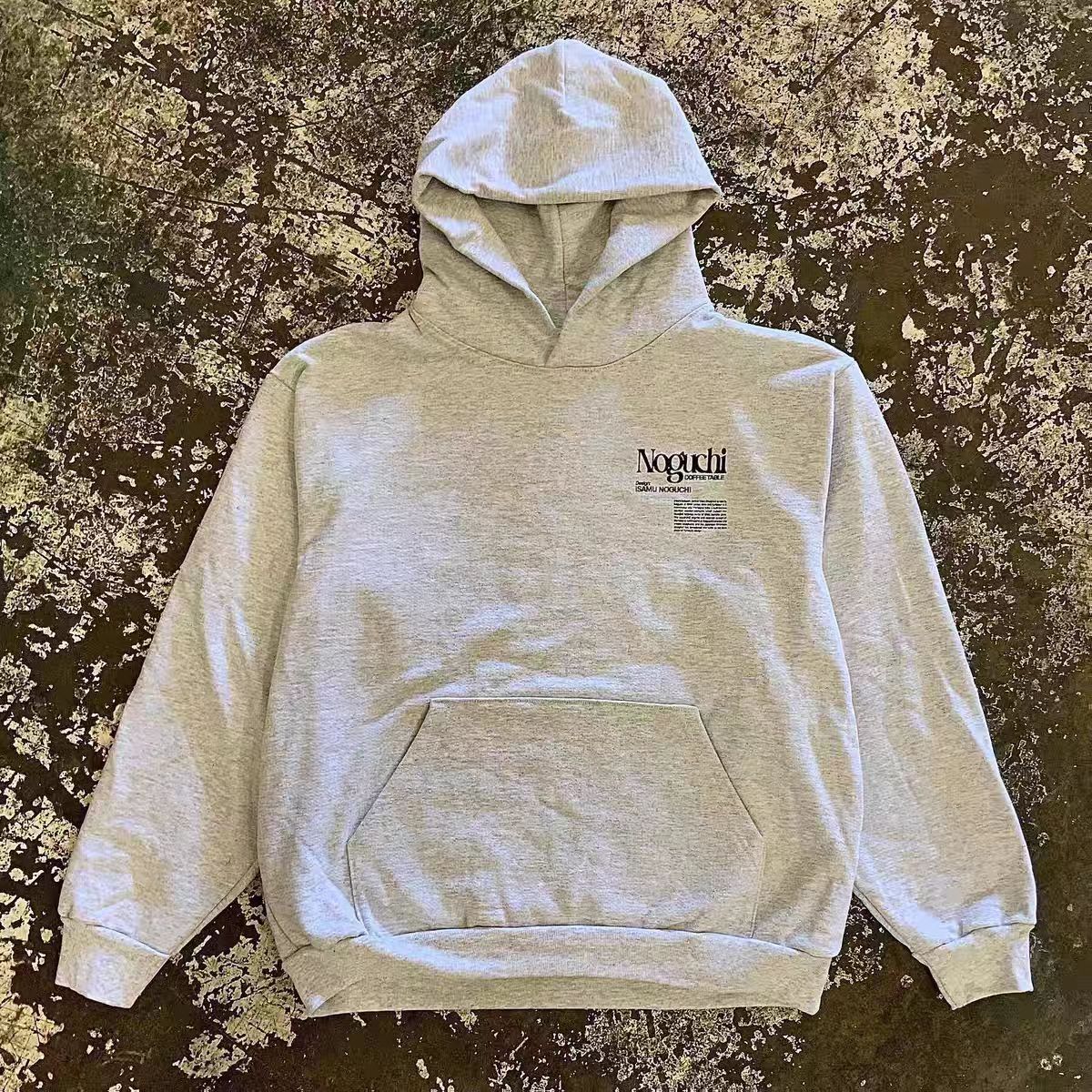 Vintage Grey Retro Coffee Table Loose Hoodie Y2k Size US L / EU 52-54 / 3 - 2 Thumbnail