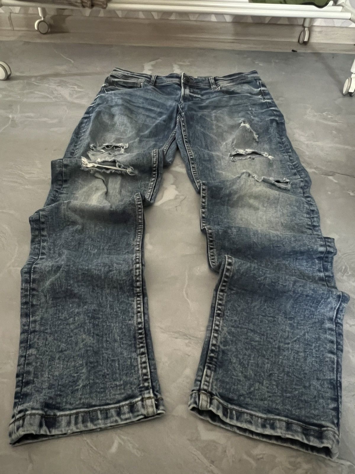 Vintage Underground Y2K Slim Fit / Jeans Faded Archive Swag Size US 33 - 1 Thumbnail