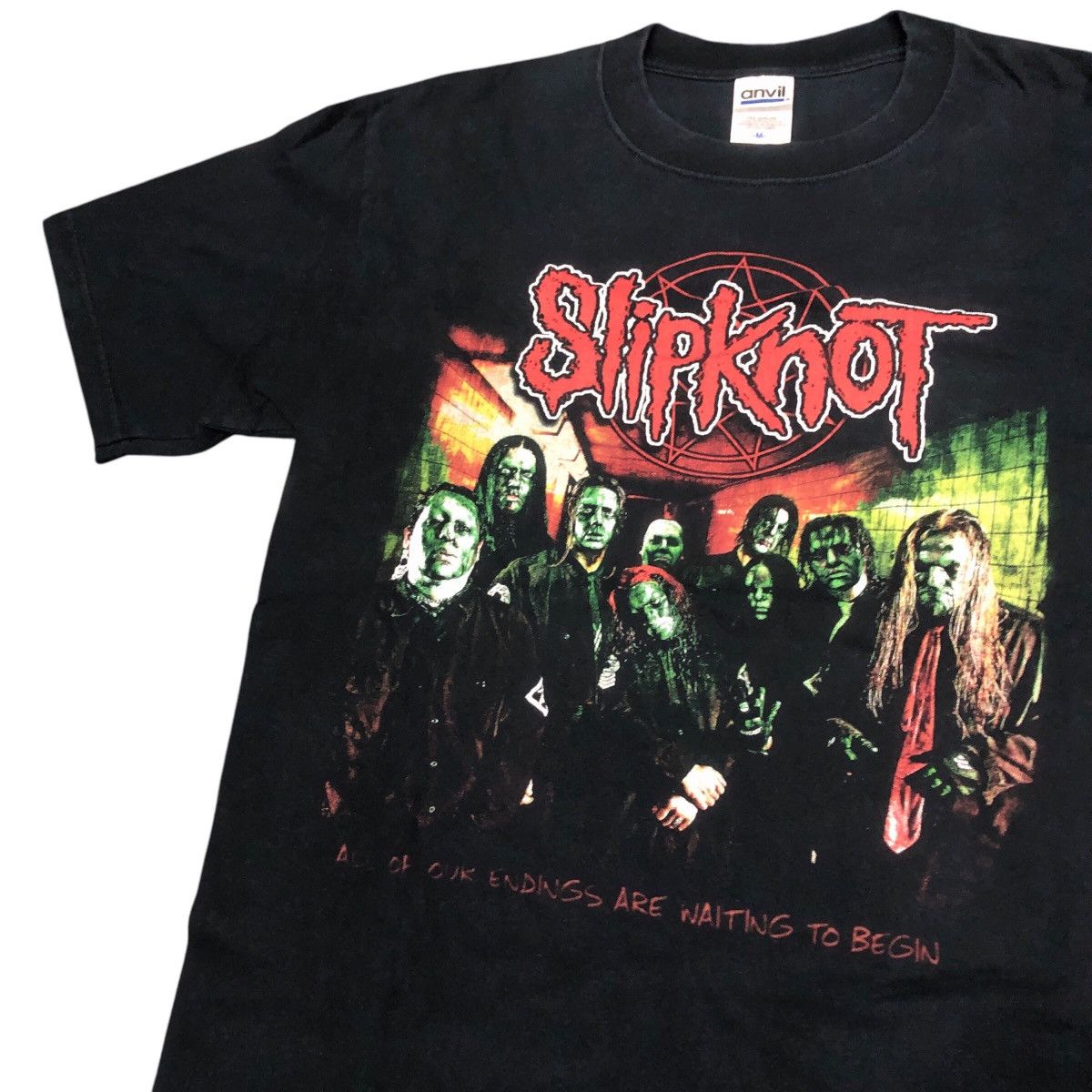 Rare Vtg Slipknot Subliminal Verses Death Mask Band Tshirt