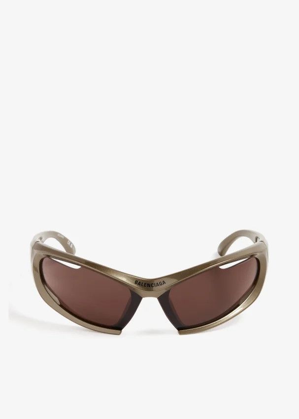 Balenciaga o1mt1gz0125 Size: OS / Dynamo Rectangle Sunglasses Golden Size ONE SIZE - 1 Thumbnail