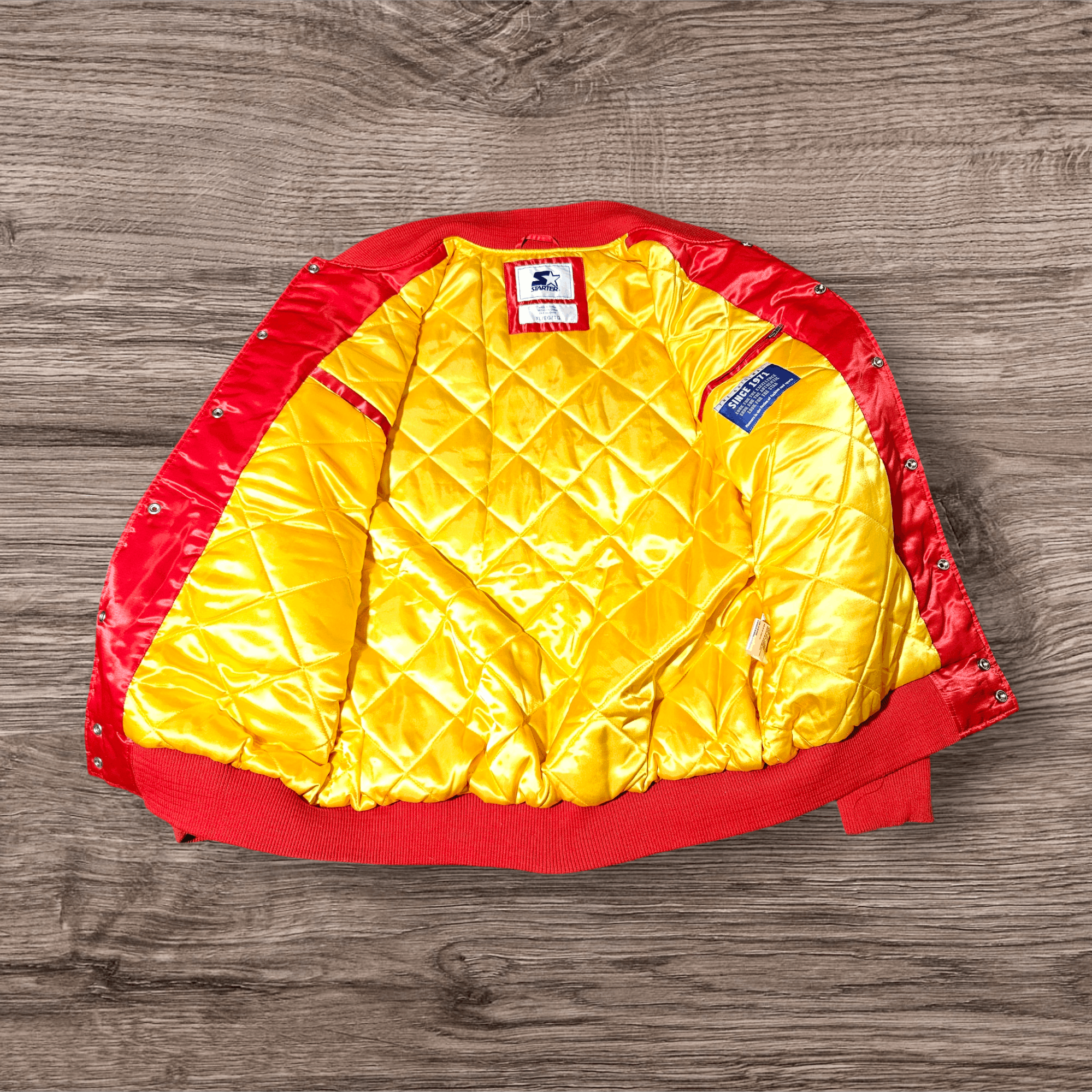 Starter Starter Kansas Chiefs Bomber Jacket Satin XL Snap Size US XL / EU 56 / 4 - 3 Thumbnail