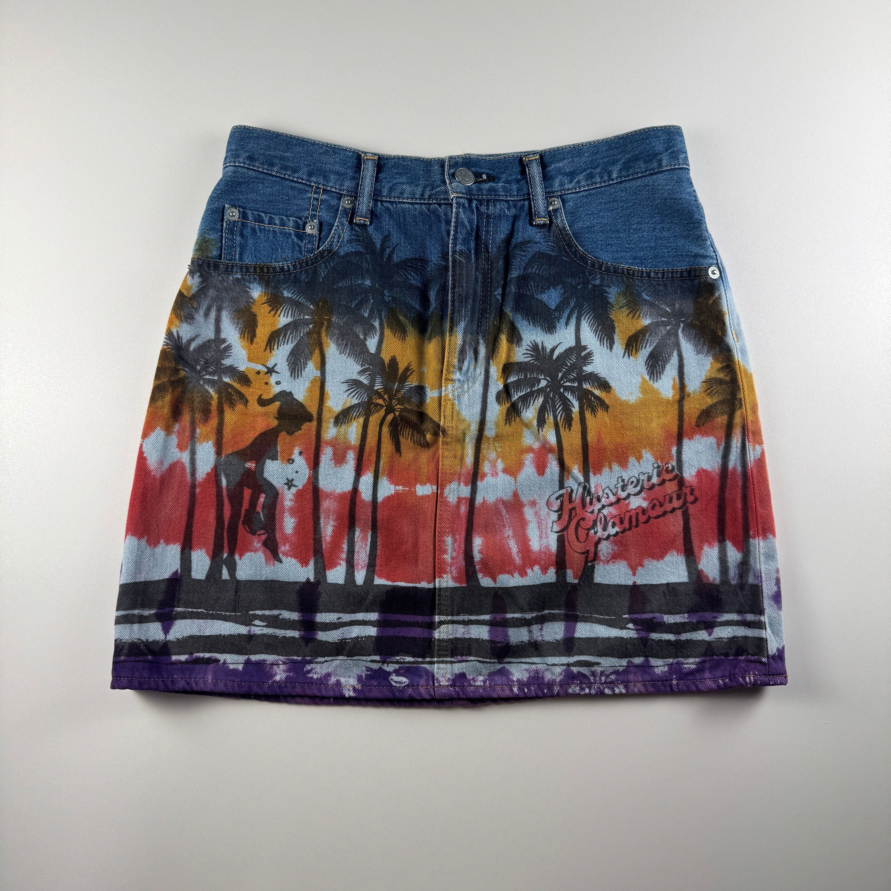 Hysteric Glamour Hysteric Glamour Tie-dye Mini Skirt Kinky (27) Size 27" / US 4 / IT 40 - 1 Thumbnail