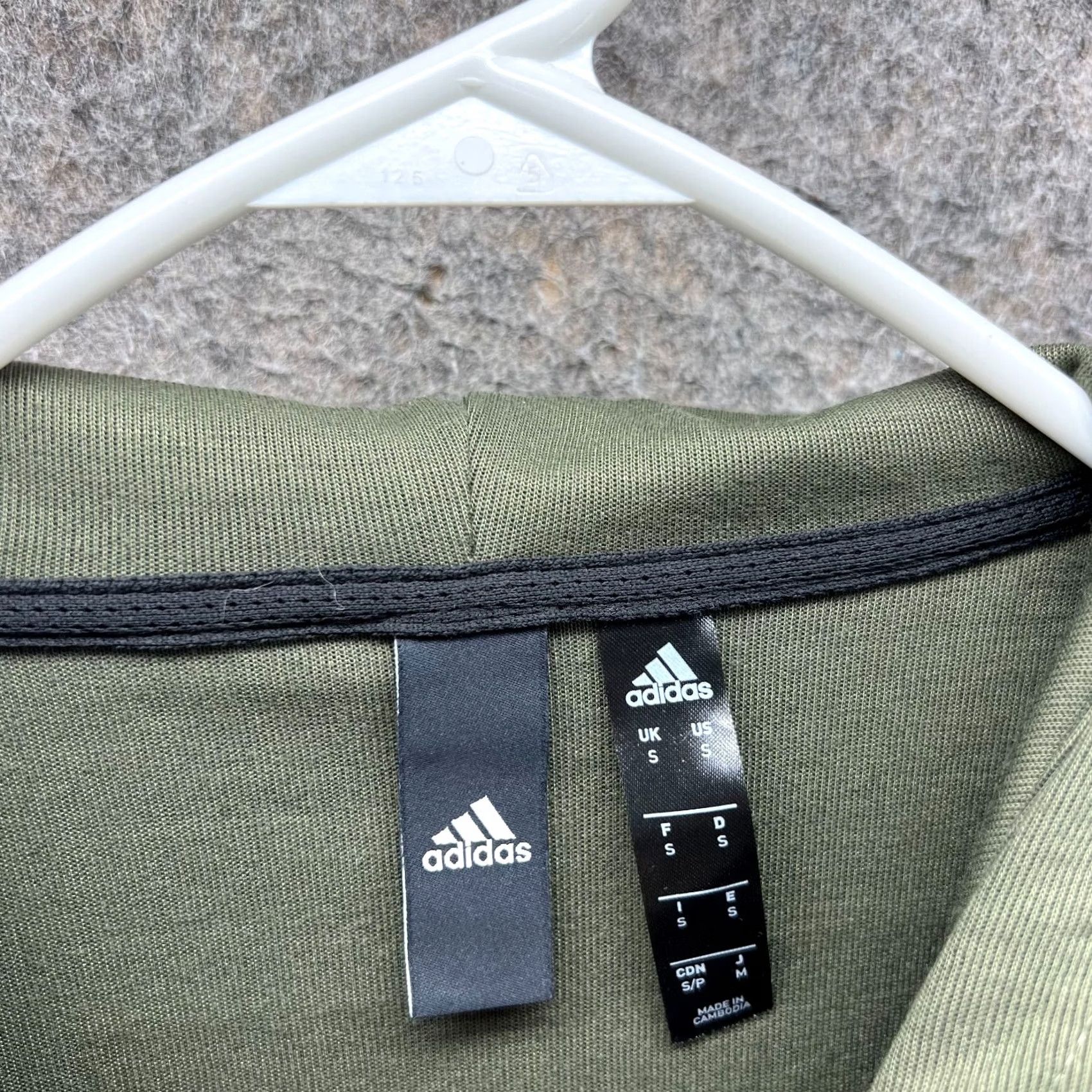 Adidas VINTAGE Adidas Sweater Men Small Olive Green Full Zip Hoodie Trefoil Originals Jacket Shirt Size US S / EU 44-46 / 1 - 7 Thumbnail