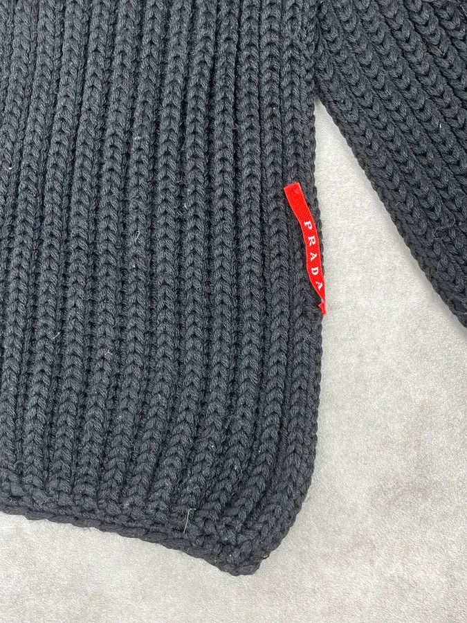 Prada AW2005 Prada Dark Wool Classy Scarf Size ONE SIZE - 5 Thumbnail
