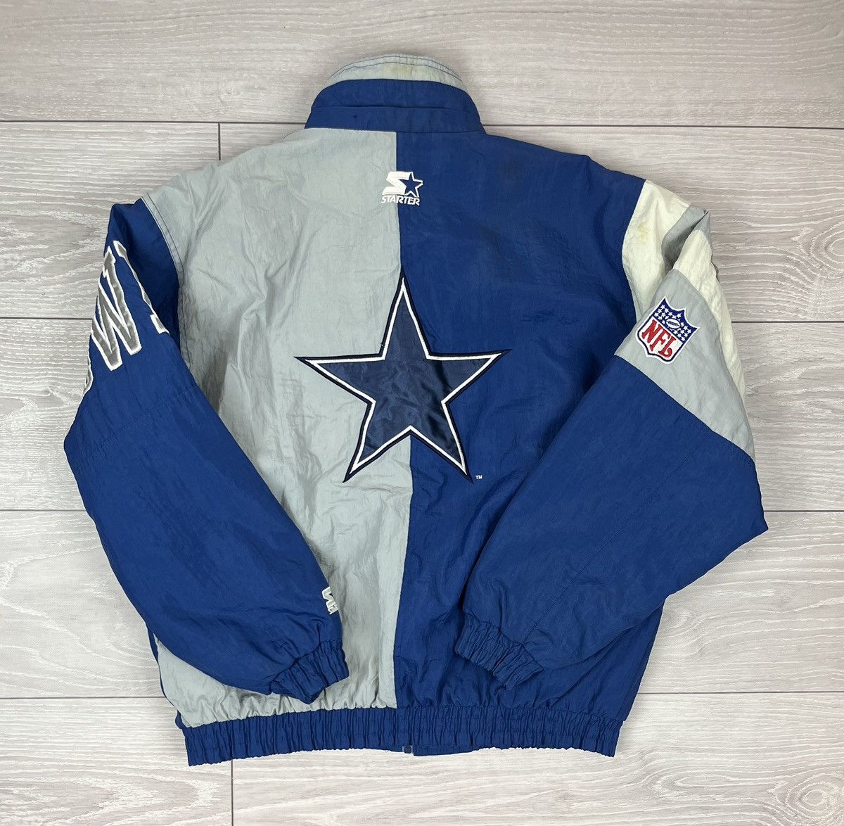Starter Dallas Cowboys Starter NFL Vintage 90s Team Nylon Jacket Size US L / EU 52-54 / 3 - 2 Thumbnail