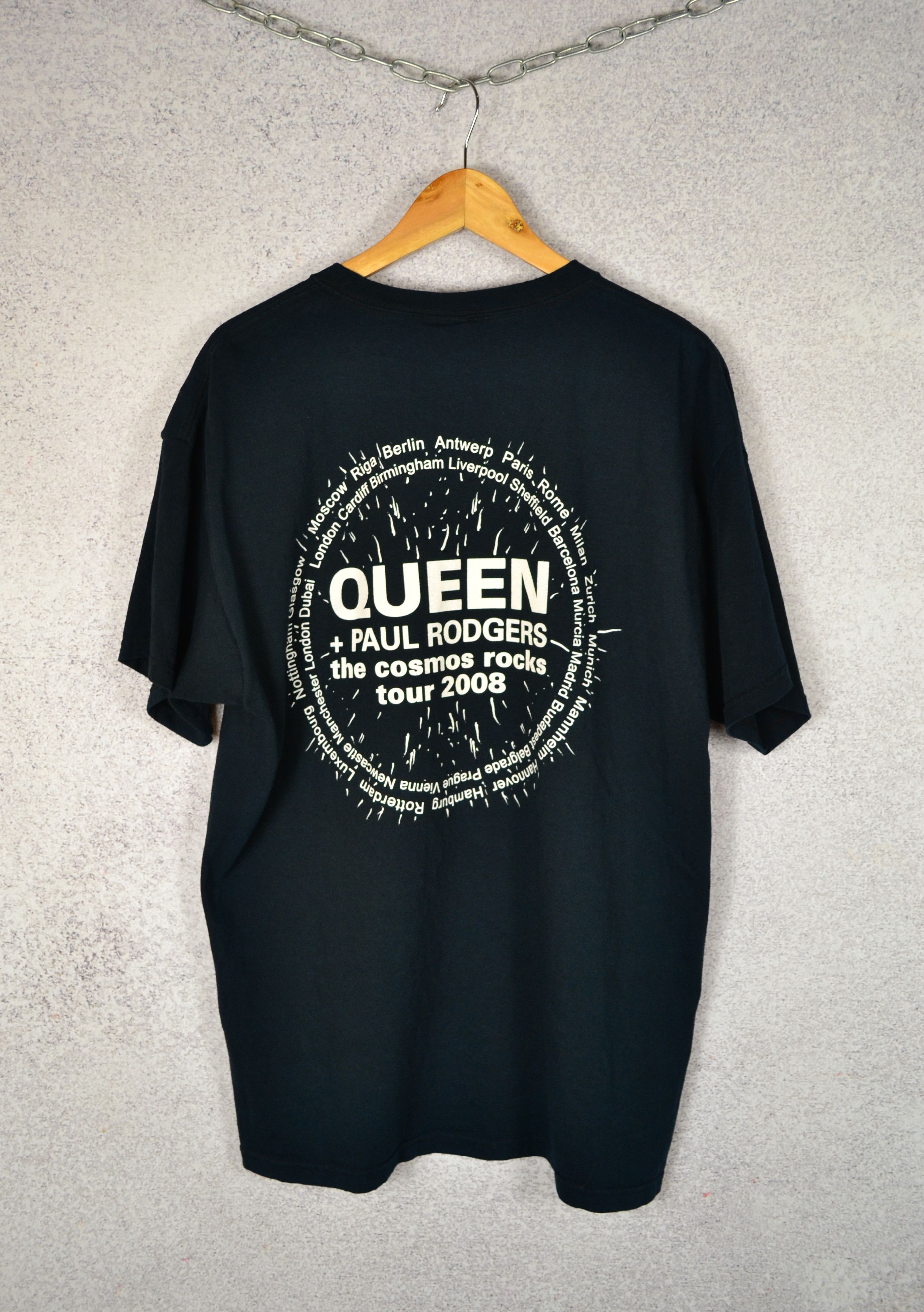 Band Tees Vintage Queen Paul Rodgers T Shirt Fruit Of The Loom 2008 Size US XL / EU 56 / 4 - 4 Thumbnail