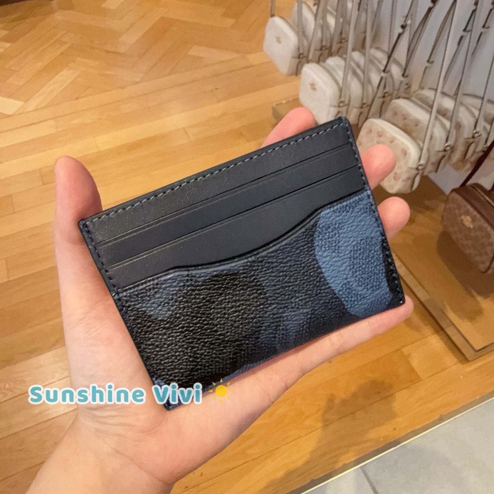Coach NWT Coach Slim Id Card Case Signature Camo CY266 Blue Size ONE SIZE - 1 Thumbnail