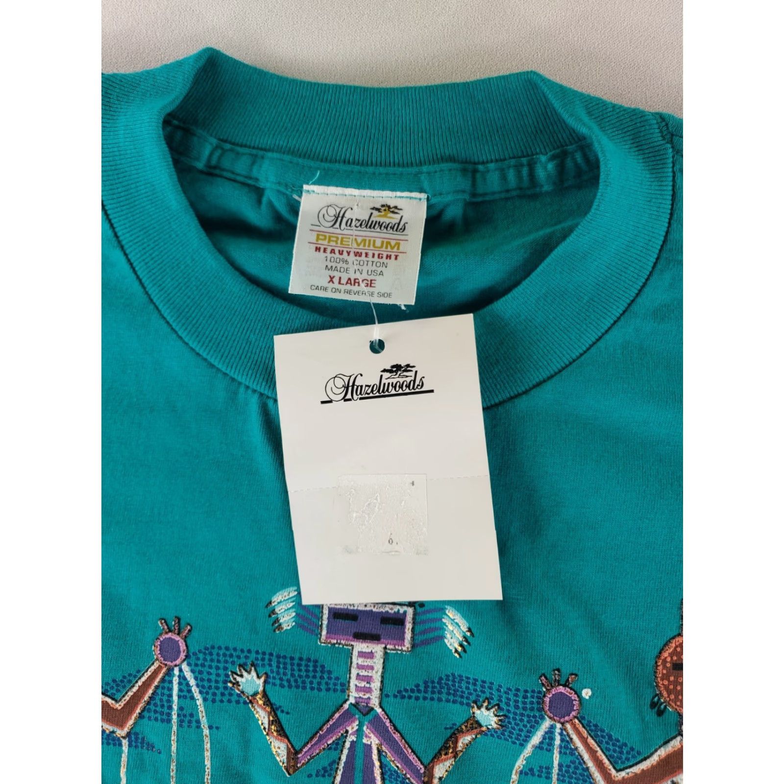 Vintage VINTAGE Hazelwoods Premium Heavyweight VTG 90s Single Stitch T Shirt Phoenix Mens XL NWT Green Shirt Mens XL Size US XL / EU 56 / 4 - 4 Thumbnail