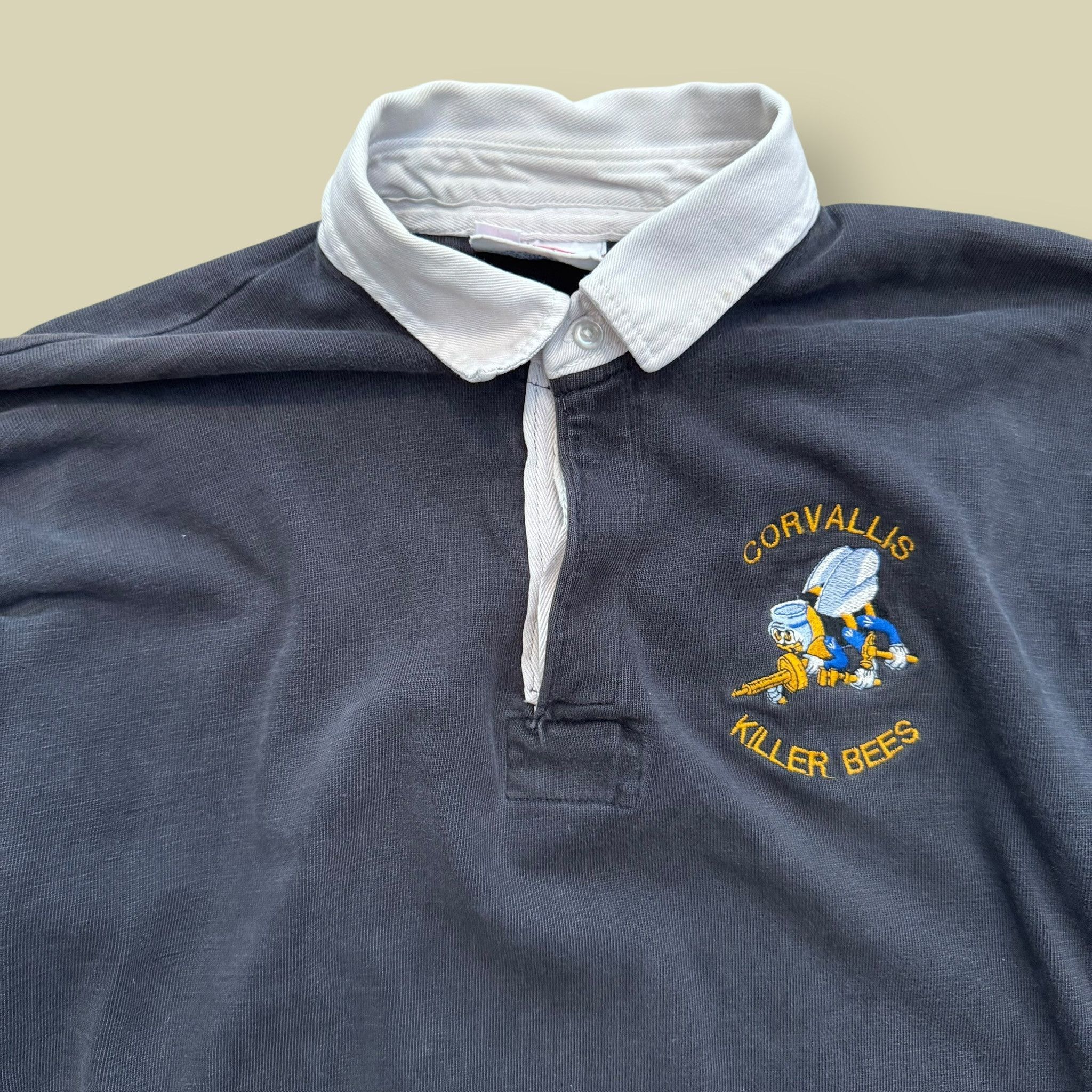 Other Vintage Long-sleeved Made in USA Polo Shirt Size US M / EU 48-50 / 2 - 2 Thumbnail