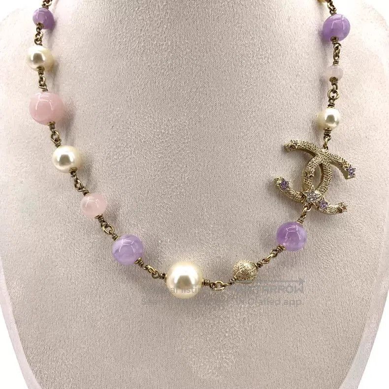 Chanel Chanel Multi-colour double C star diamond glass pearl neck Size ONE SIZE - 2 Thumbnail