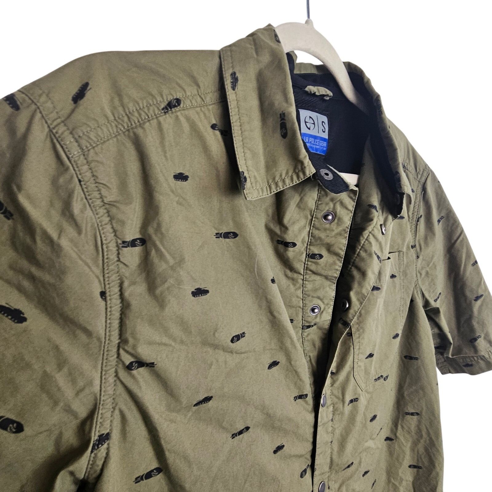 La Gear LA Police Gear Mens Bombs Away All Over Print Shirt Size S Size US S / EU 44-46 / 1 - 5 Thumbnail