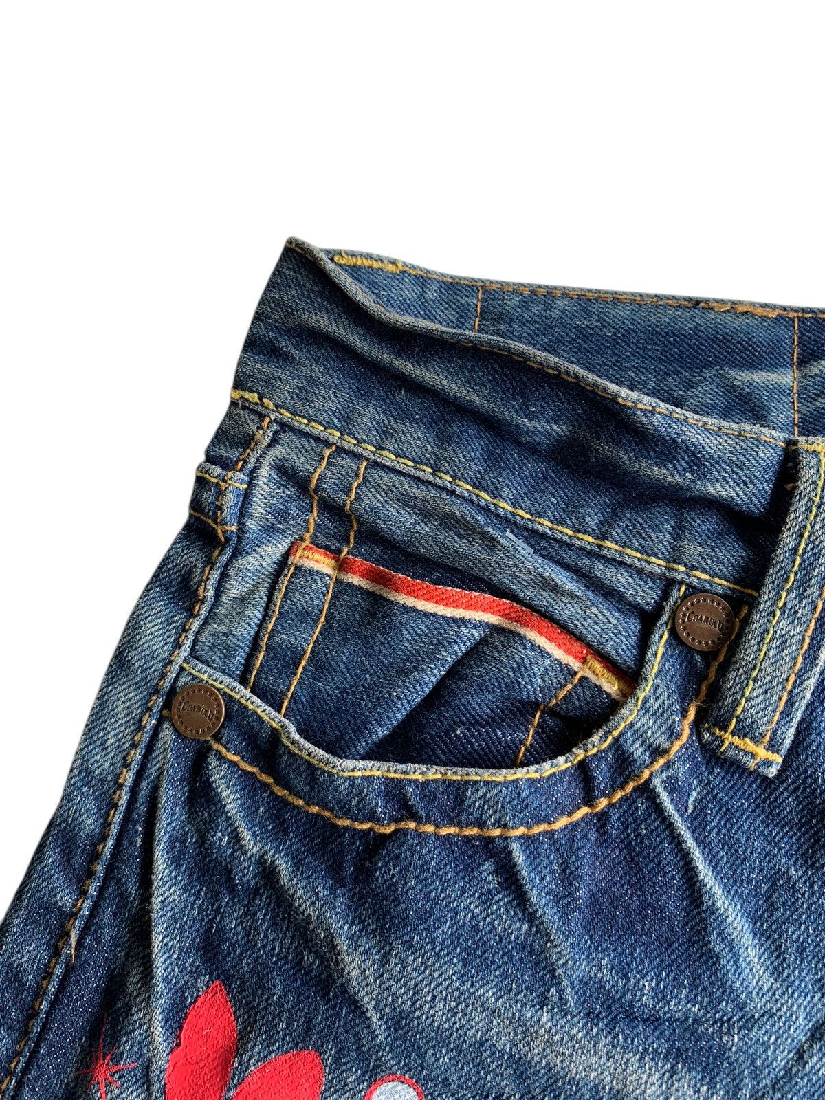 Other RARE💥CO&LU SELVEDGE PLAY GAME DISTRESSED DENIM🎌 Size US 29 - 13 Thumbnail