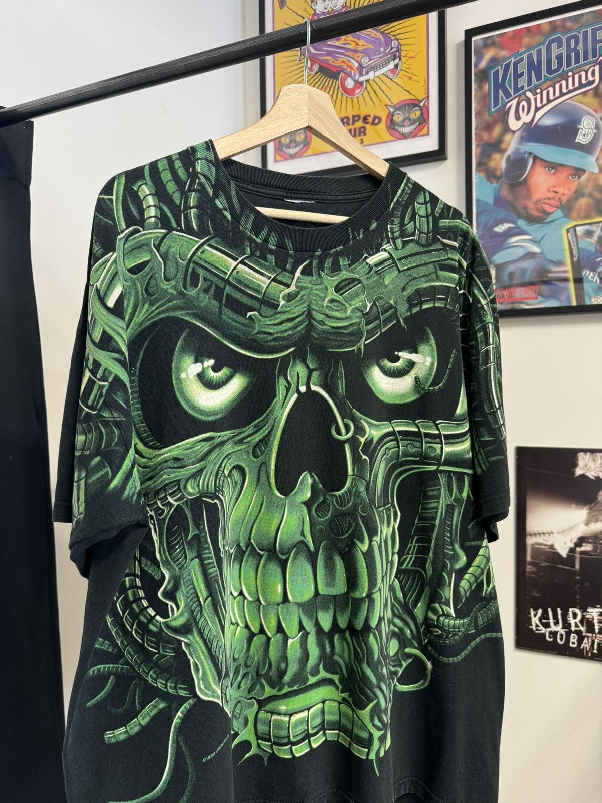 Liquid Blue × Vintage 1998 Liquid Blue Skull AOP T-Shirt Size US XL / EU 56 / 4 - 2 Thumbnail