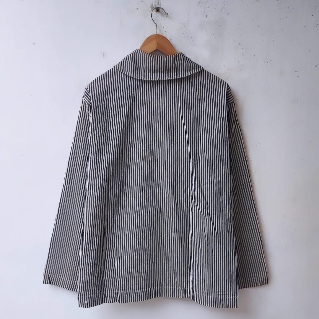 Buzz Rickson's × Toyo Enterprises BUZZ RICKSON'S US Navy Shawl Colar Hickory Work Jacket Size US L / EU 52-54 / 3 - 3 Thumbnail