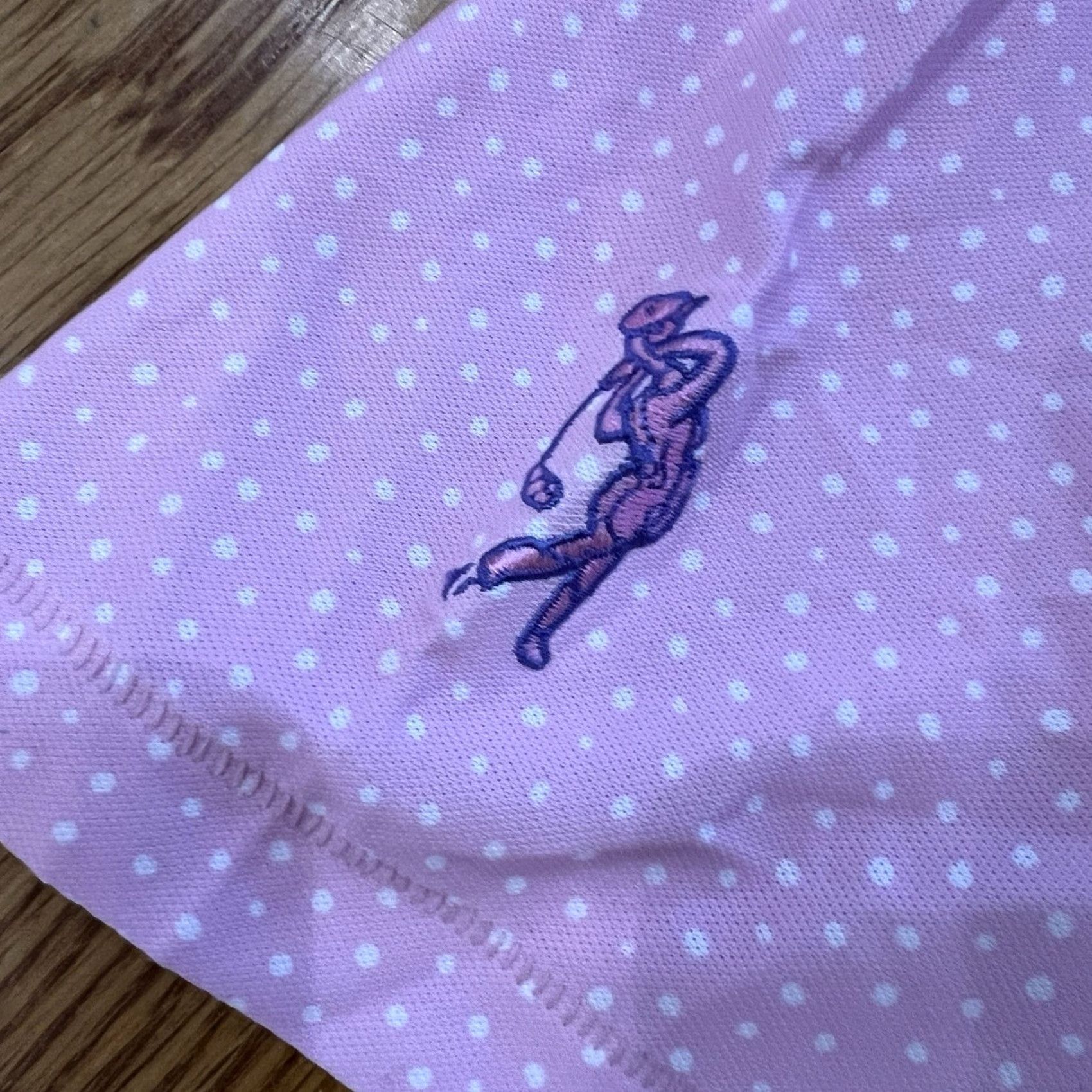 G/FORE G/Fore Polo Shirt Pink With Polka Dots Logo Short Sleeve Regular Size L Men's Size US L / EU 52-54 / 3 - 6 Thumbnail