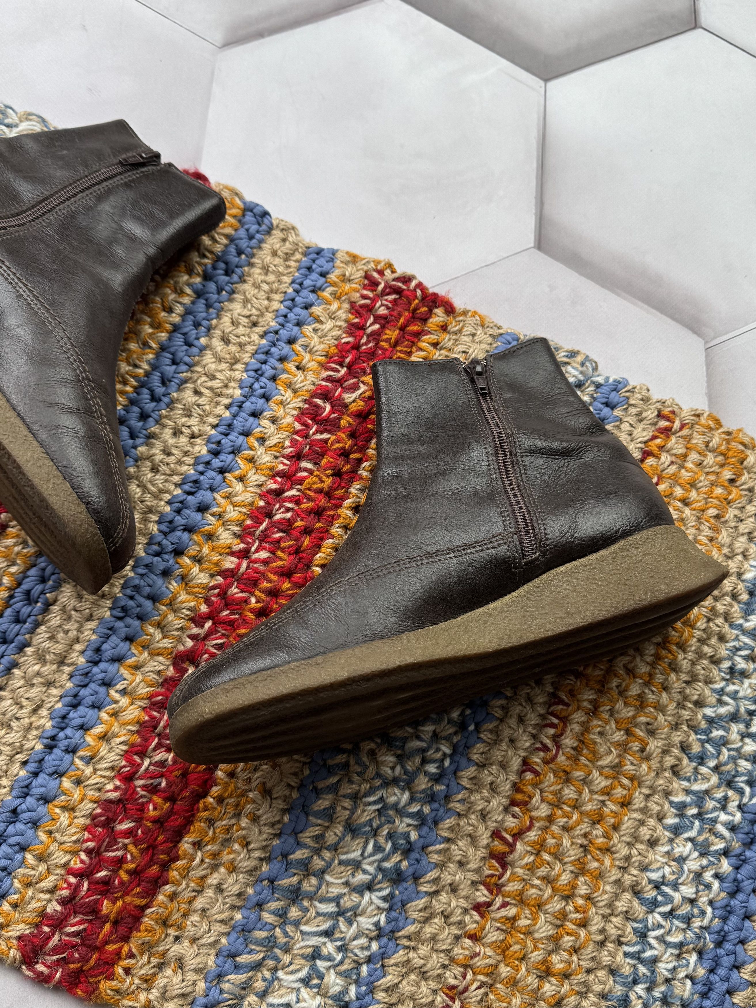 Japanese Brand Vintage Leather Boots (E4) Size US 8 / IT 38 - 6 Thumbnail