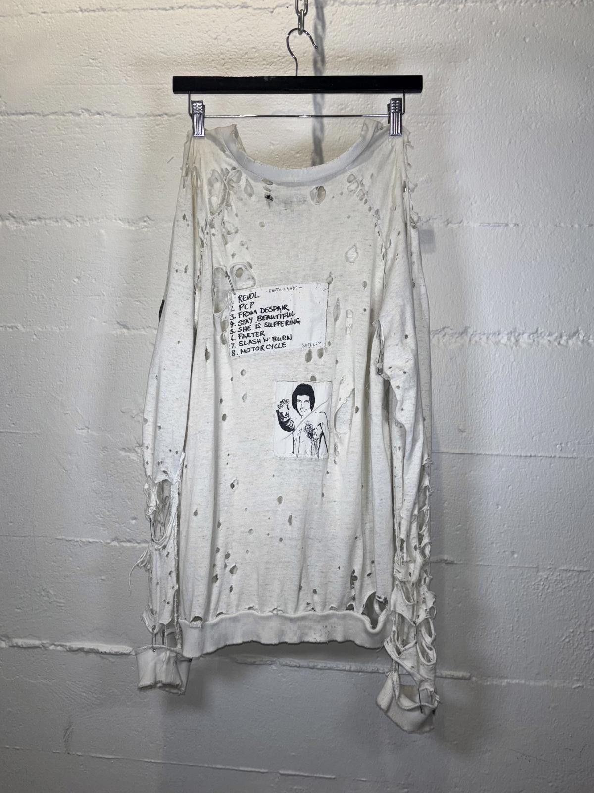 Raf Simons Raf Simon’s AW2001 “Riot Riot Riot” Patchwork Crewneck Size US M / EU 48-50 / 2 - 2 Thumbnail