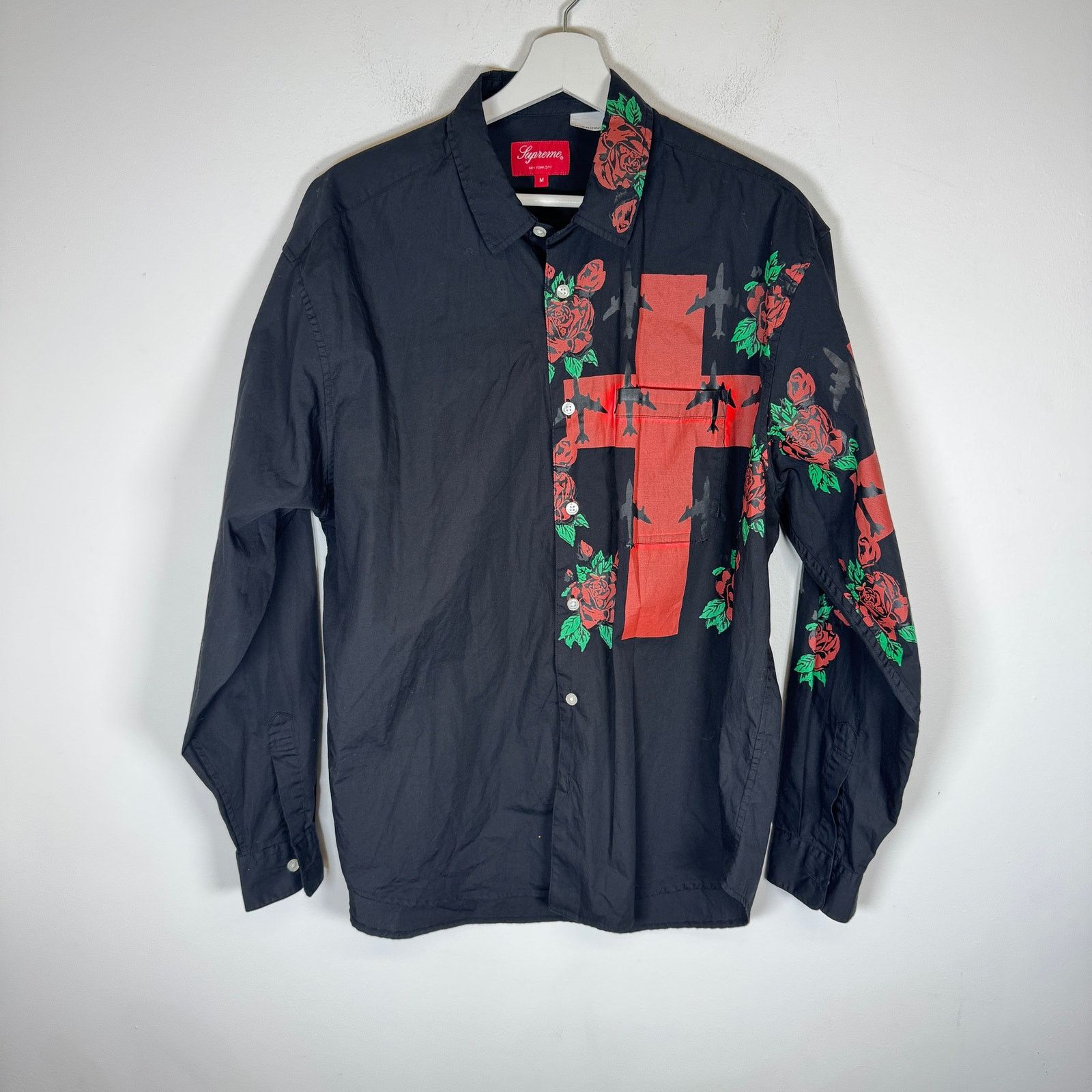 Supreme Supreme Black 'Destruction Of Purity' Button-Up Shirt Size M Size US M / EU 48-50 / 2 - 1 Thumbnail