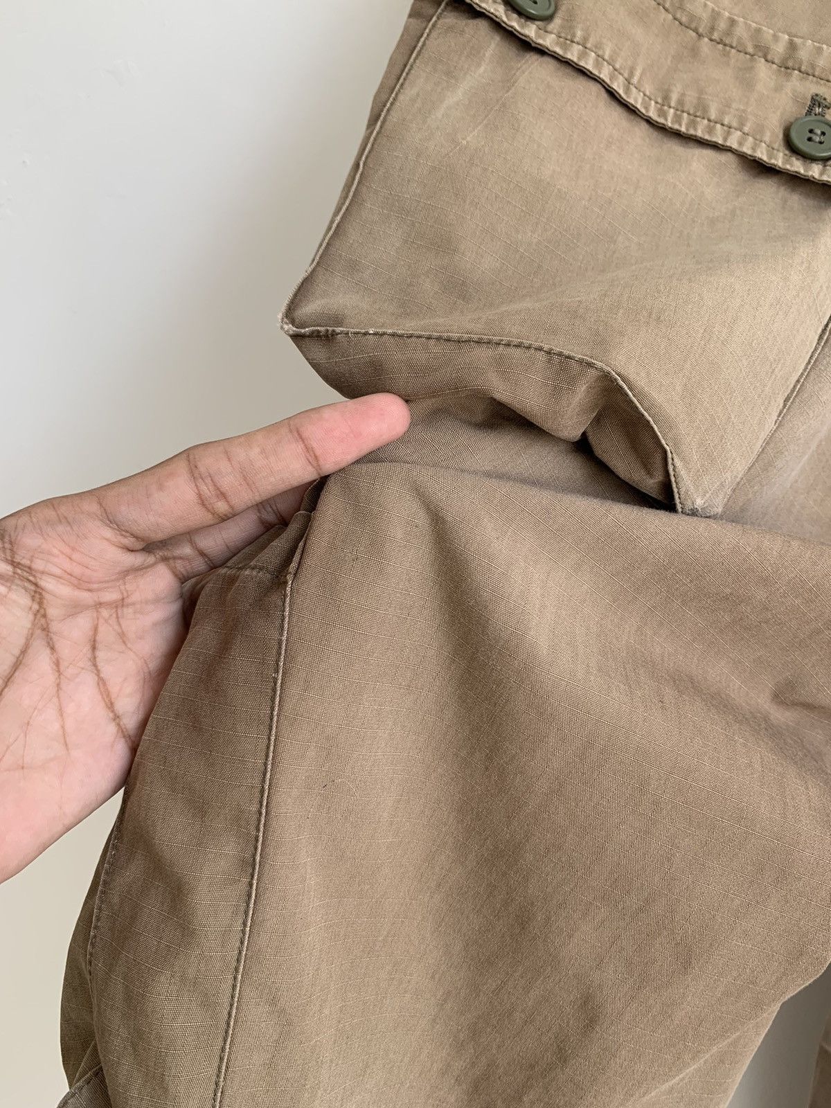 Bape Vintage A Bathing Ape Bape Distressed Cargo Pant Size US 30 / EU 46 - 16 Thumbnail