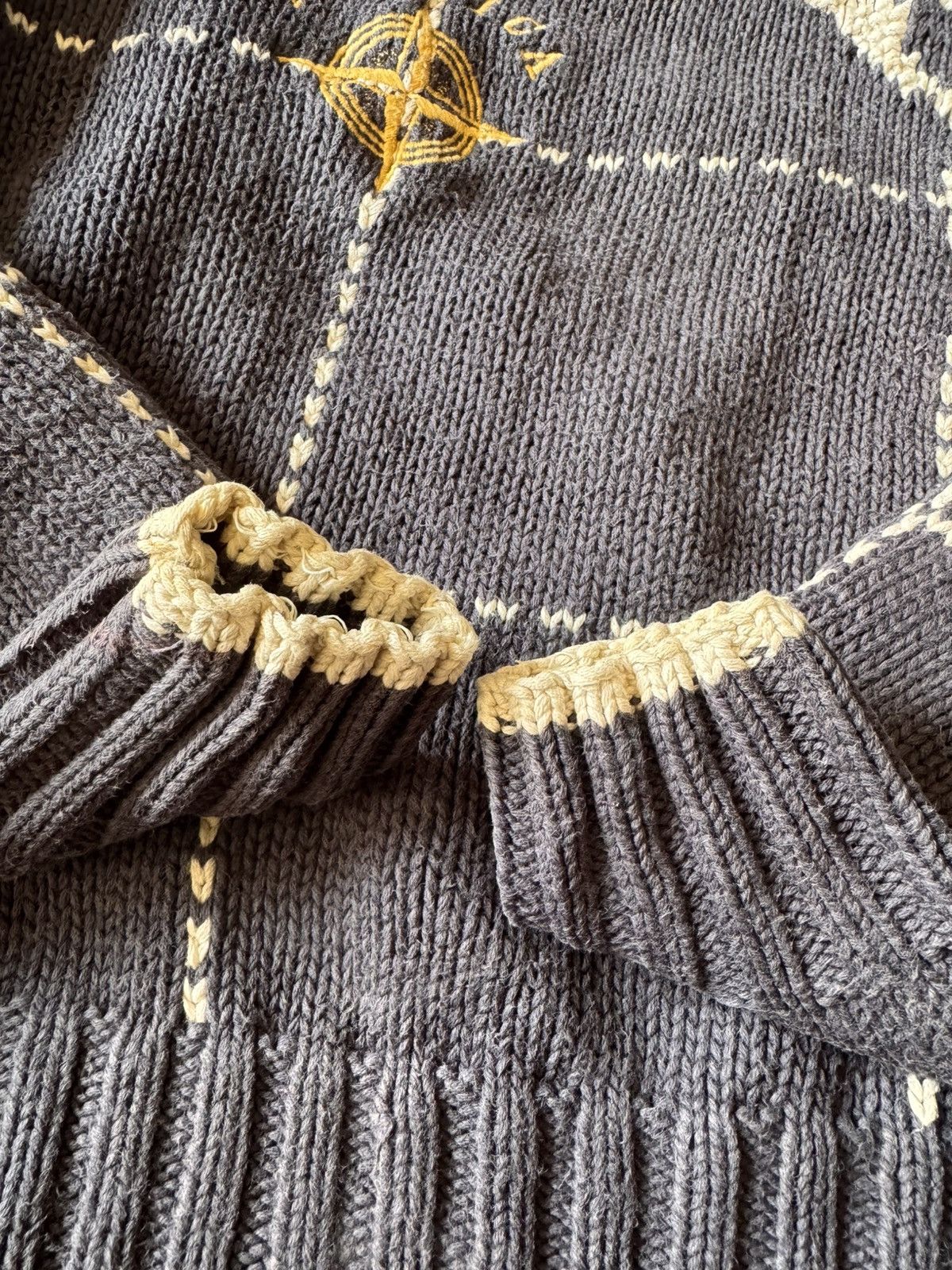 Nautica VINTAGE 90s NAUTICA HAND KNIT MAP NORTH-SOUTH AMERICA Size US L / EU 52-54 / 3 - 7 Thumbnail