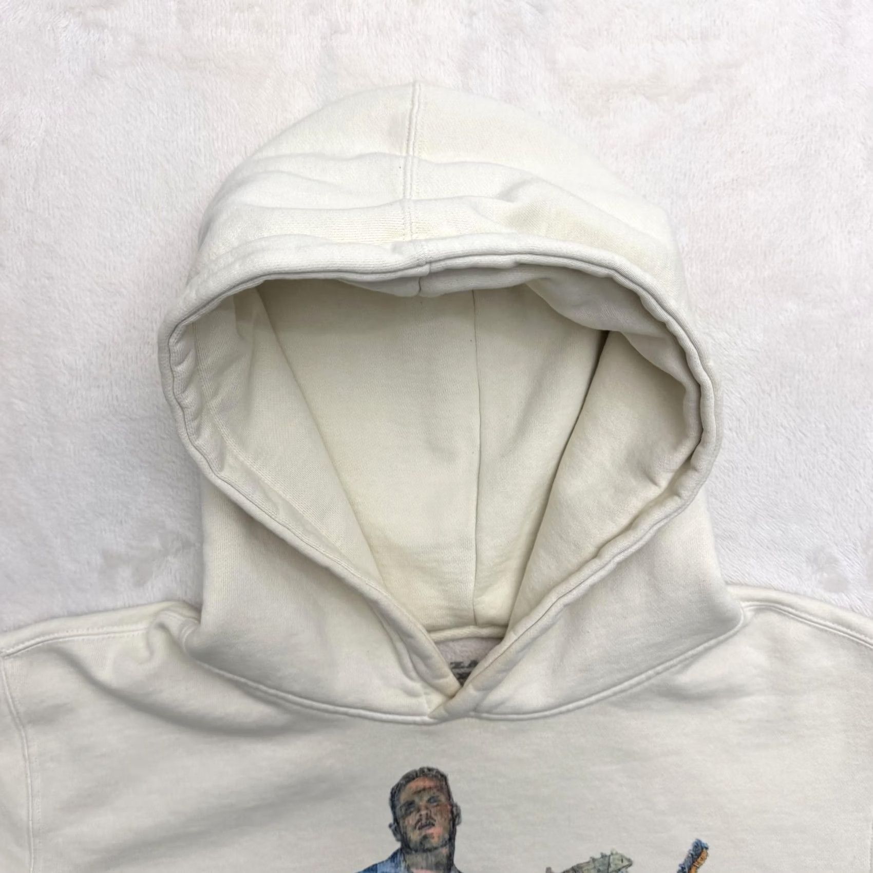 Vintage Zach Bryan Sweater Hoodie Mens Medium White Quittin Time Tour Fleece Graphic Print Hooded Pockets Lined Crew Neck Size US M / EU 48-50 / 2 - 2 Thumbnail
