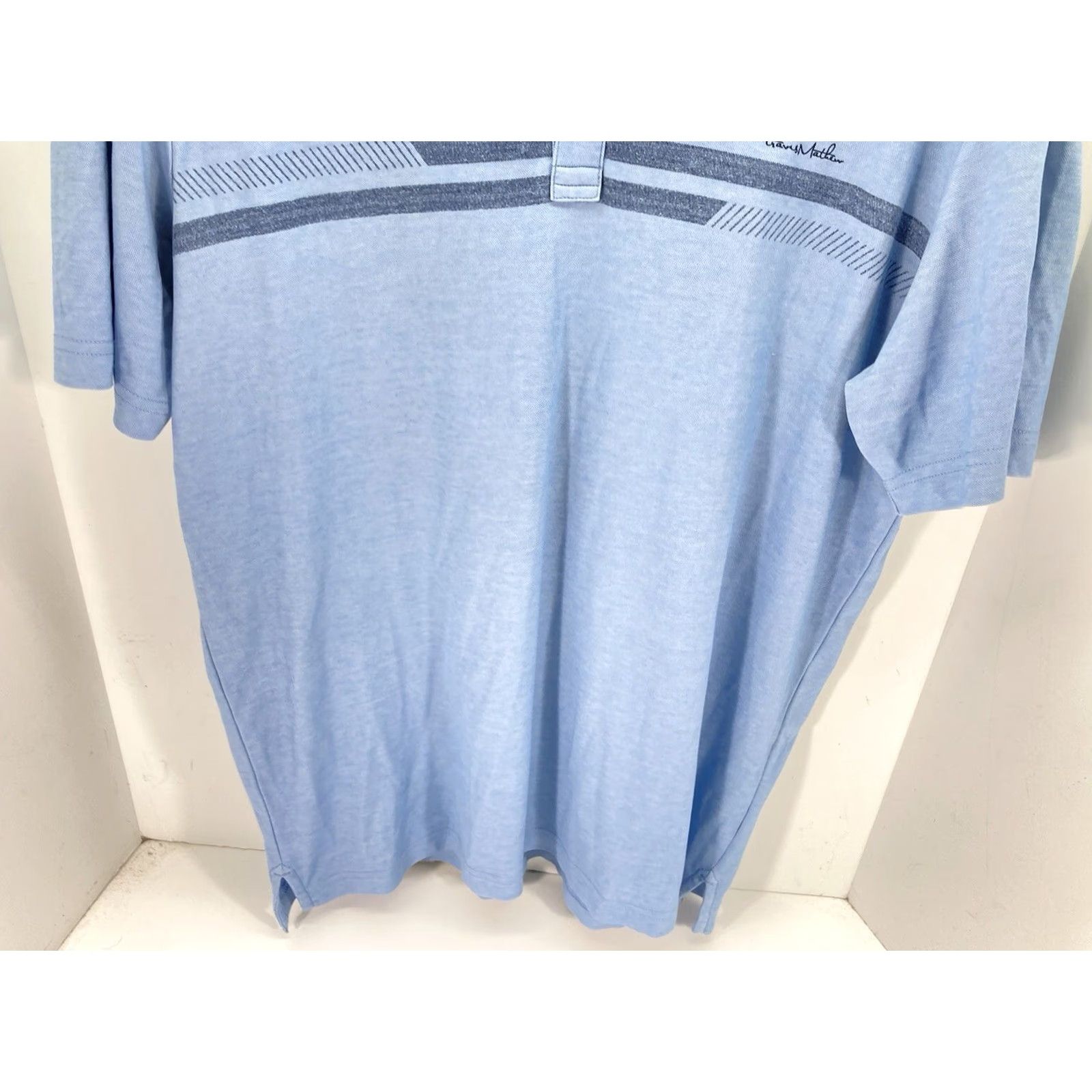 TravisMathew VINTAGE Travis Mathew Polo Golf Shirt Men Size Large Blue Pullover Short Sleeve Casual Slim Fit Size US L / EU 52-54 / 3 - 3 Thumbnail