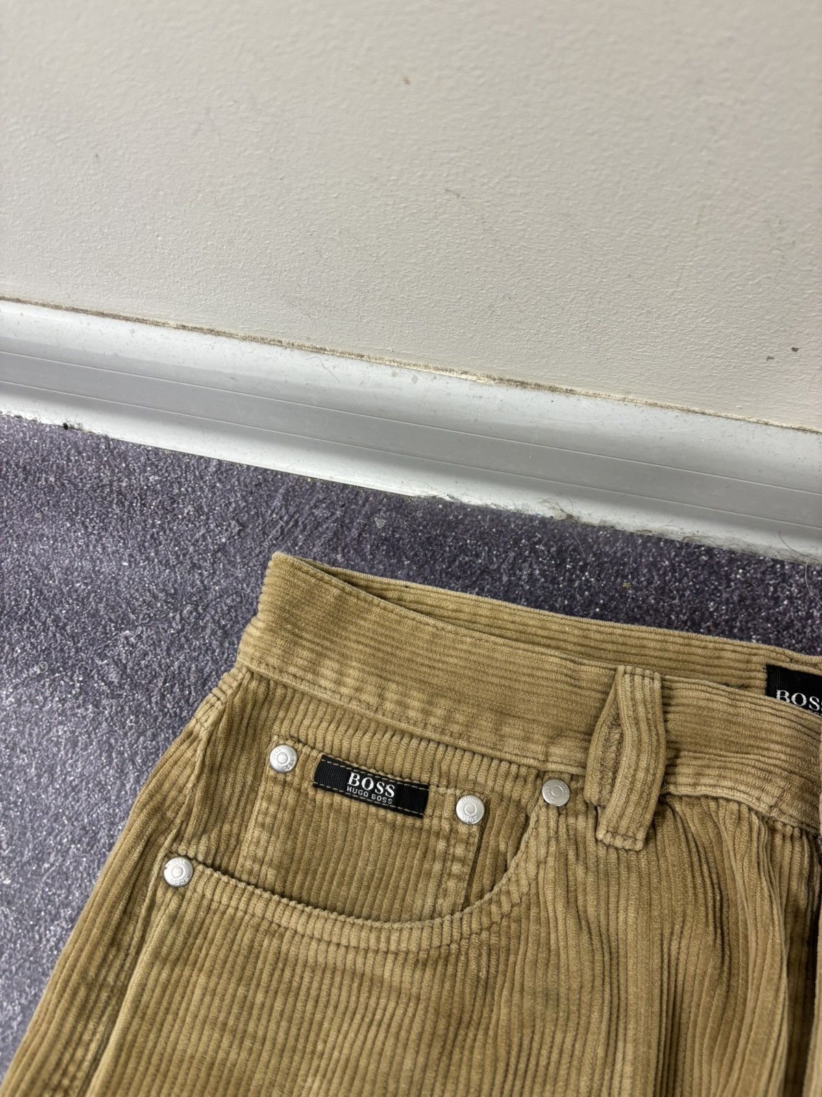 Hugo Boss Vintage 90s Hugo Boss Corduroy Rare Straight Fit Pants Jeans Size US 30 / EU 46 - 5 Thumbnail